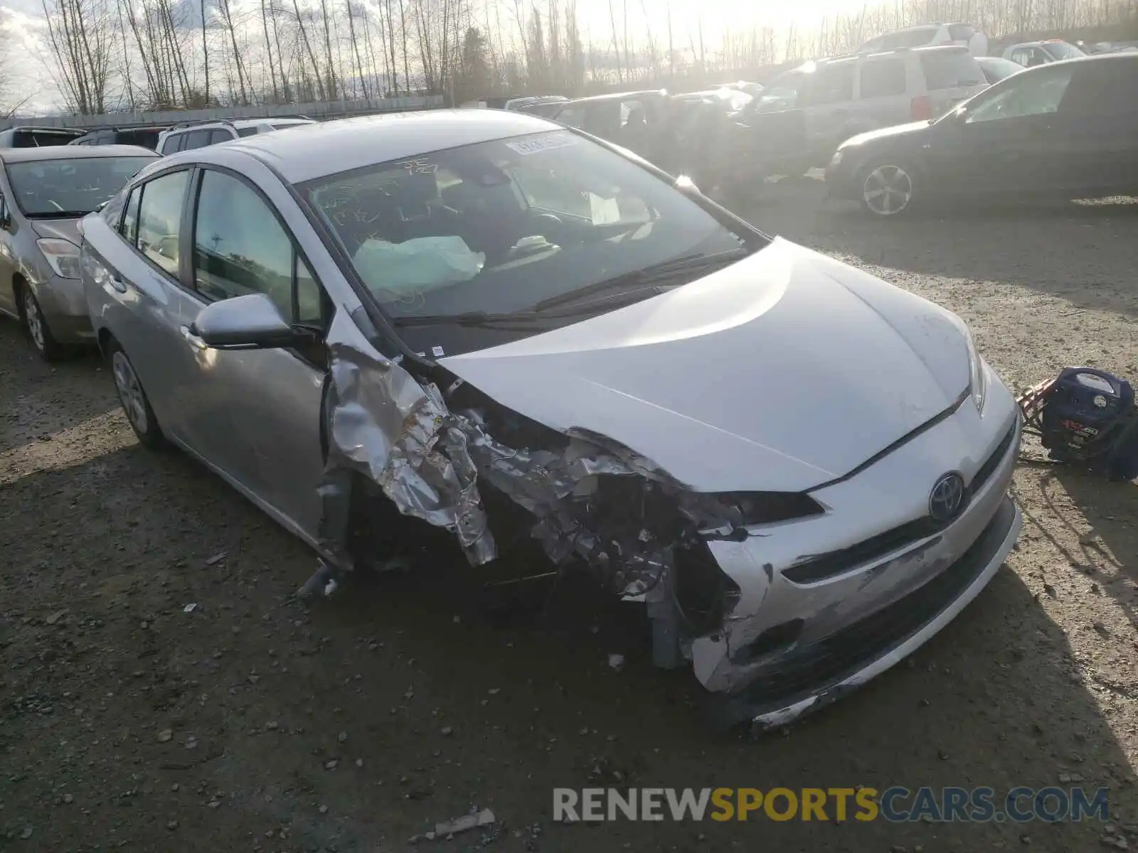 1 Photograph of a damaged car JTDKARFU7L3113743 TOYOTA PRIUS 2020