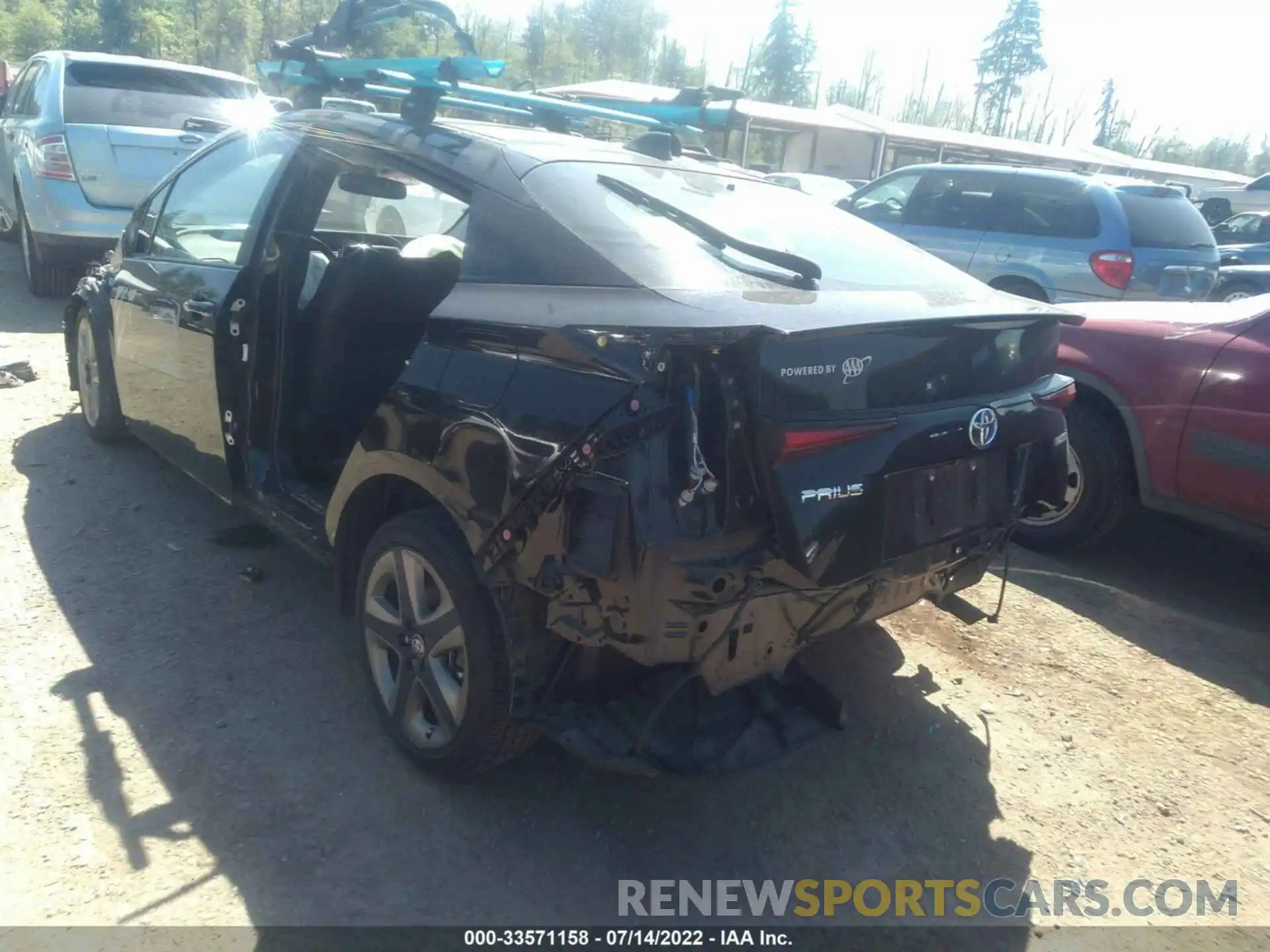 3 Photograph of a damaged car JTDKARFU7L3115718 TOYOTA PRIUS 2020