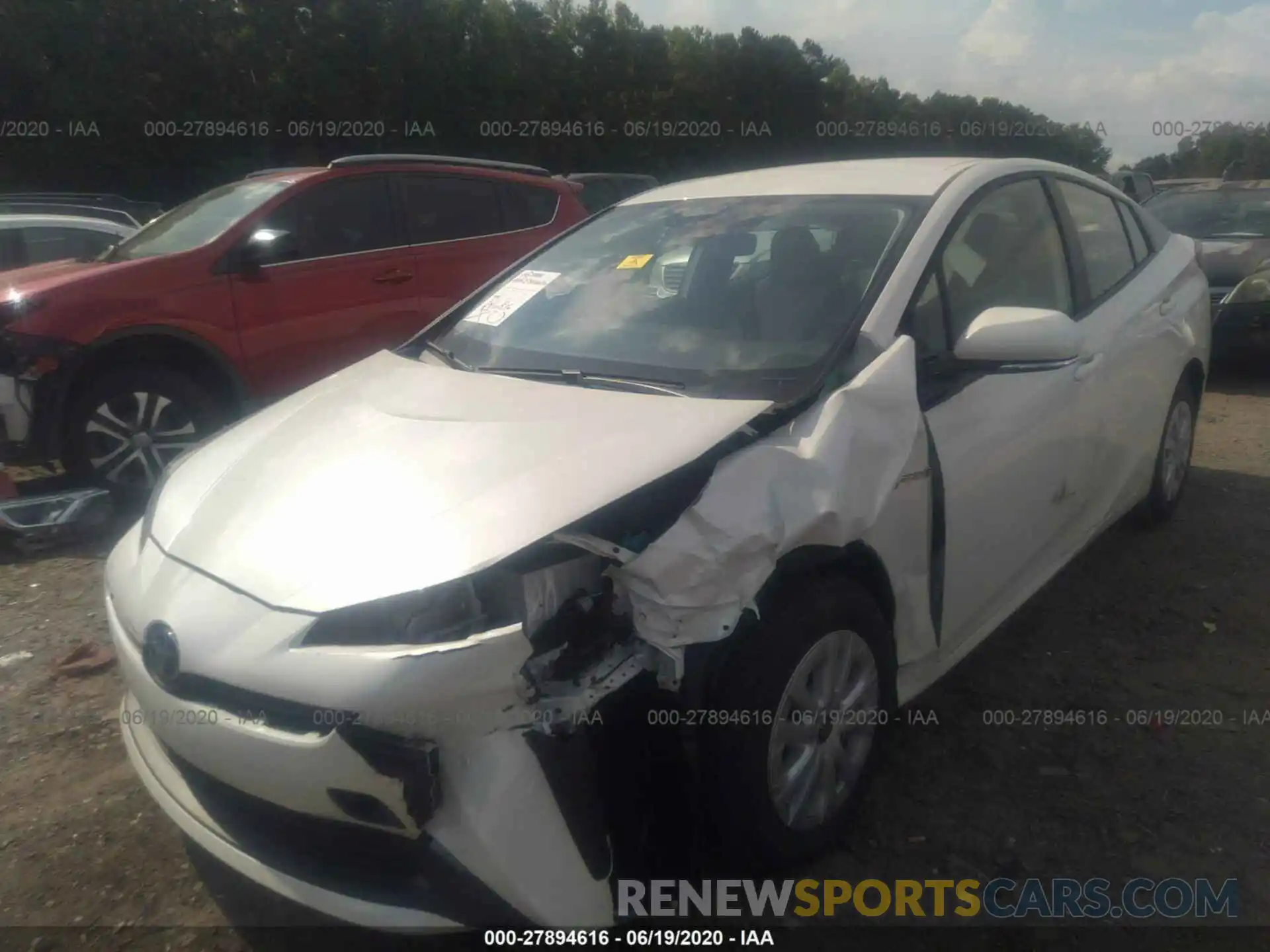 2 Photograph of a damaged car JTDKARFU7L3117503 TOYOTA PRIUS 2020