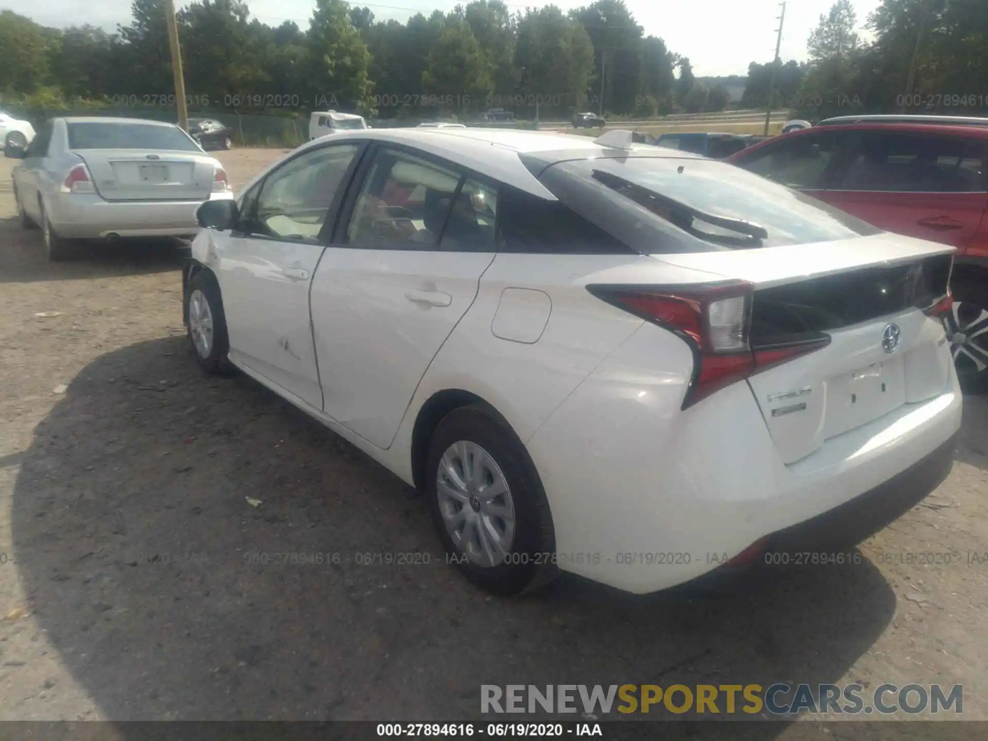 3 Photograph of a damaged car JTDKARFU7L3117503 TOYOTA PRIUS 2020