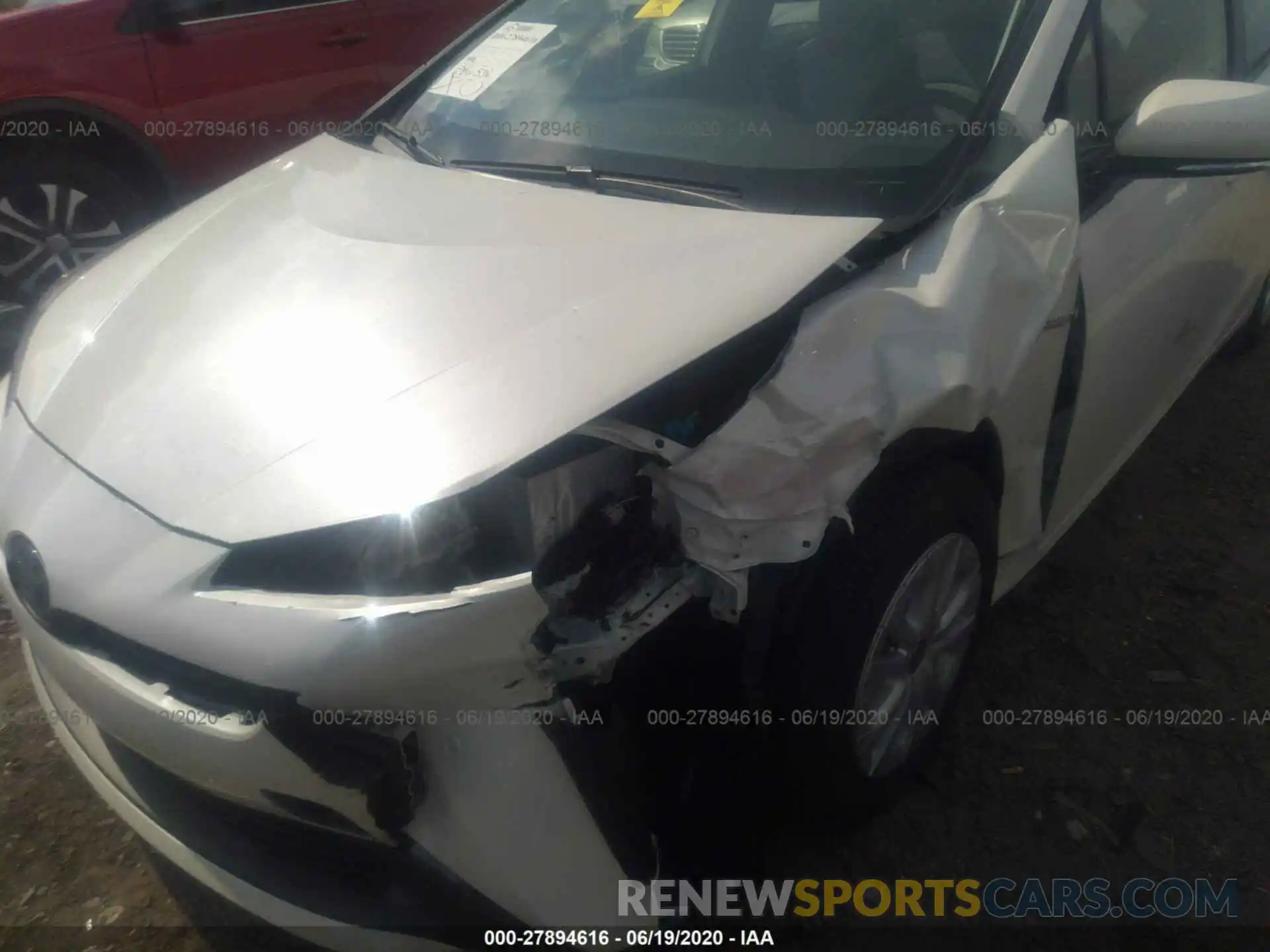 6 Photograph of a damaged car JTDKARFU7L3117503 TOYOTA PRIUS 2020