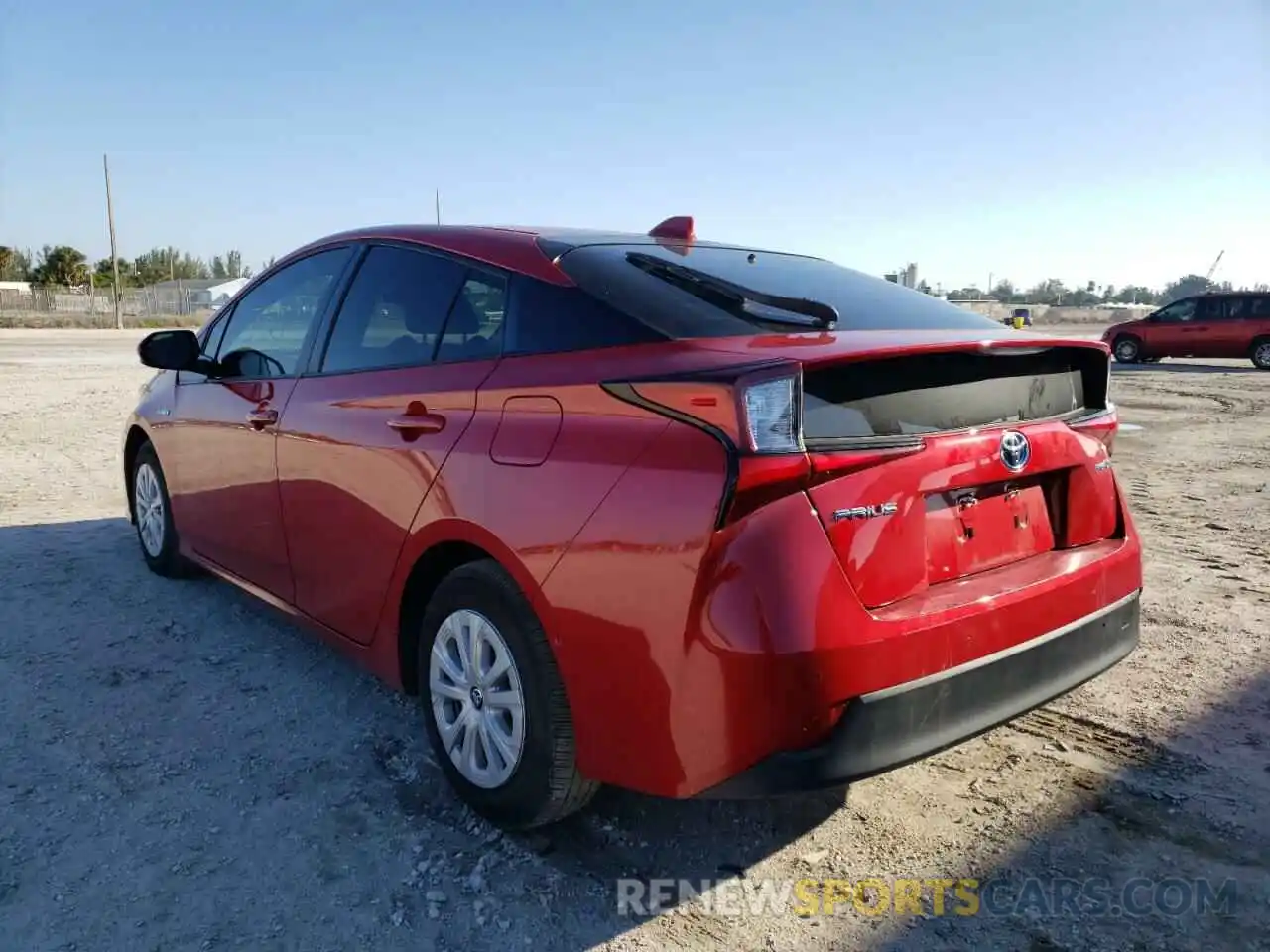 3 Photograph of a damaged car JTDKARFU7L3117985 TOYOTA PRIUS 2020