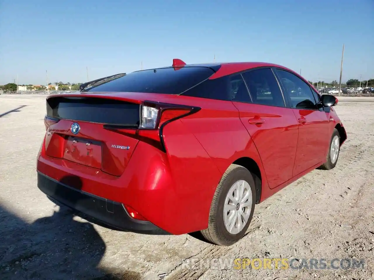 4 Photograph of a damaged car JTDKARFU7L3117985 TOYOTA PRIUS 2020