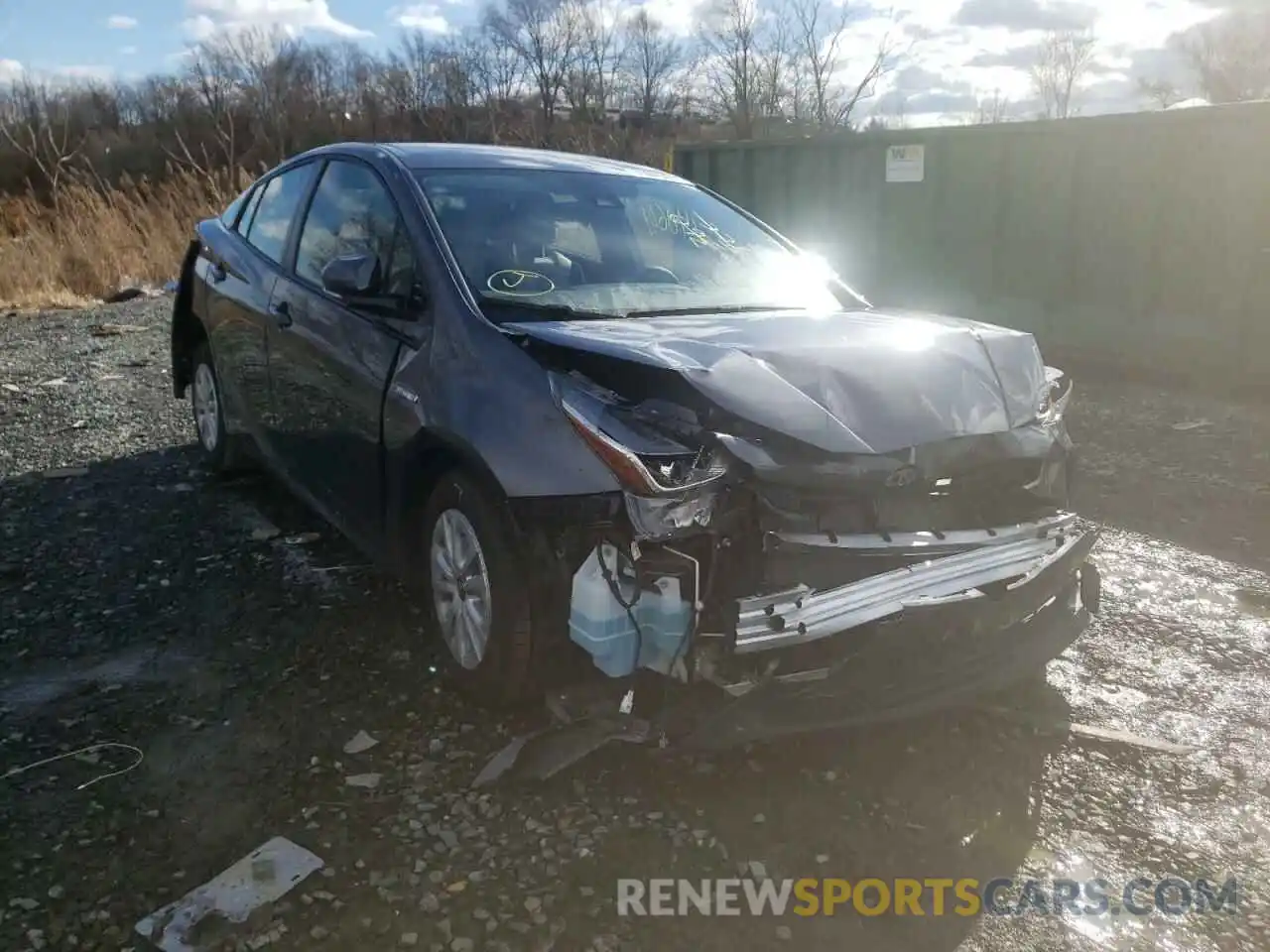 1 Photograph of a damaged car JTDKARFU7L3119803 TOYOTA PRIUS 2020