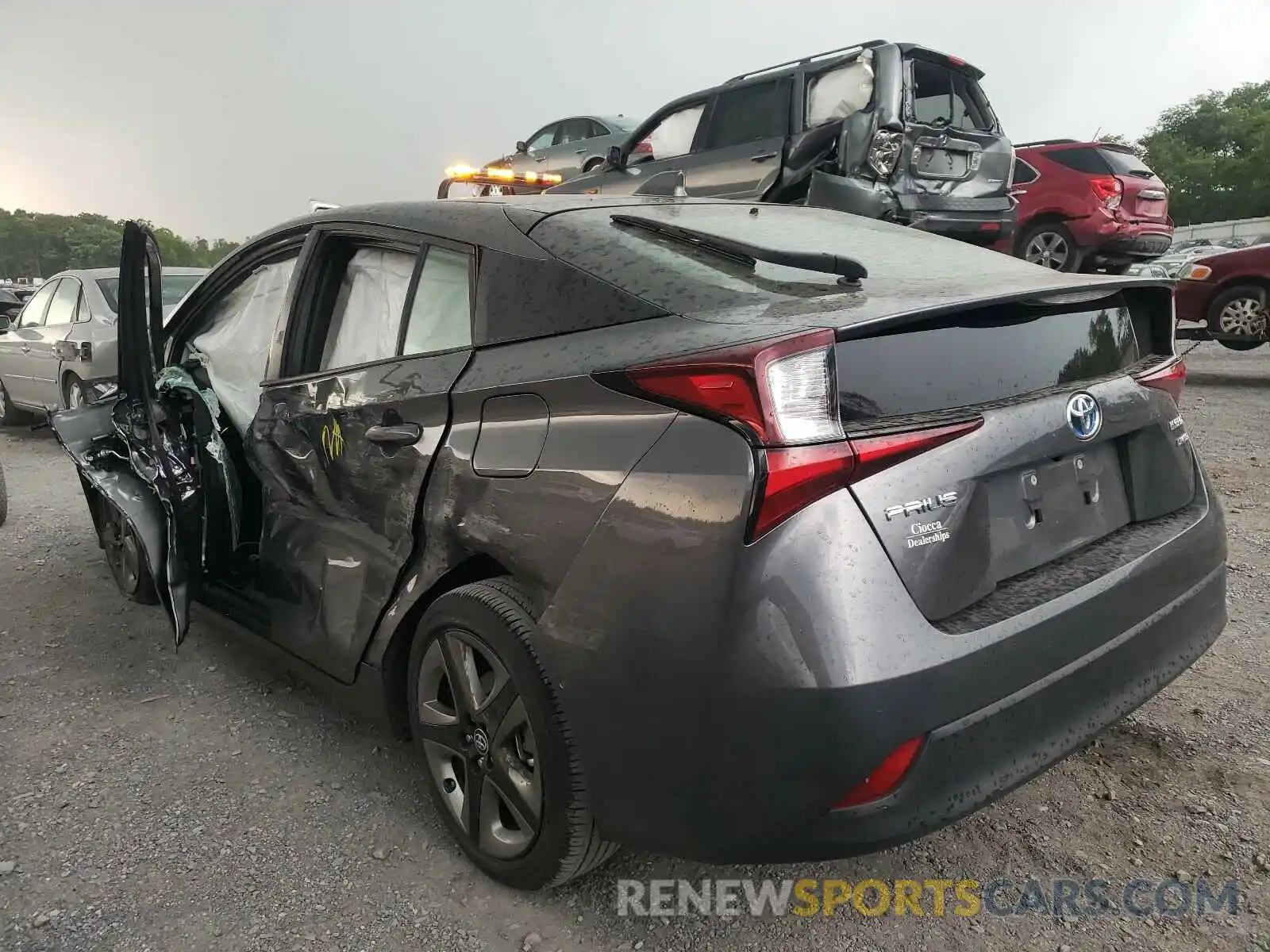 3 Photograph of a damaged car JTDKARFU7L3121650 TOYOTA PRIUS 2020