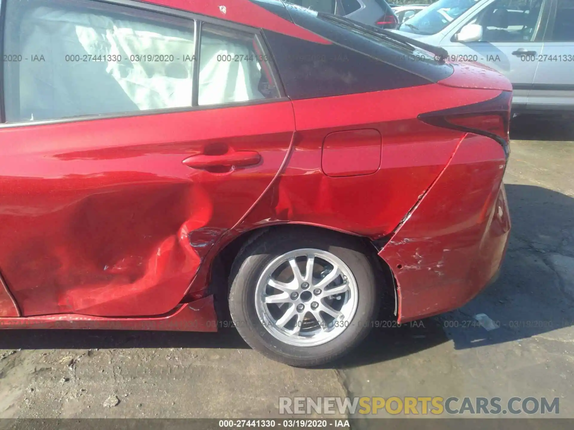 6 Photograph of a damaged car JTDKARFU8L3103223 TOYOTA PRIUS 2020