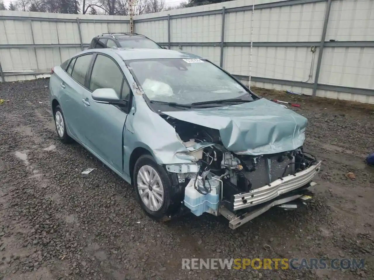 1 Photograph of a damaged car JTDKARFU8L3104677 TOYOTA PRIUS 2020