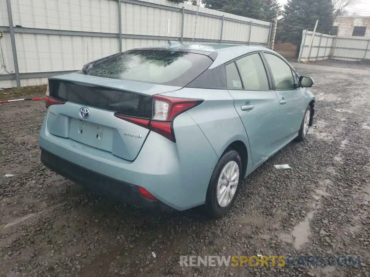 4 Photograph of a damaged car JTDKARFU8L3104677 TOYOTA PRIUS 2020