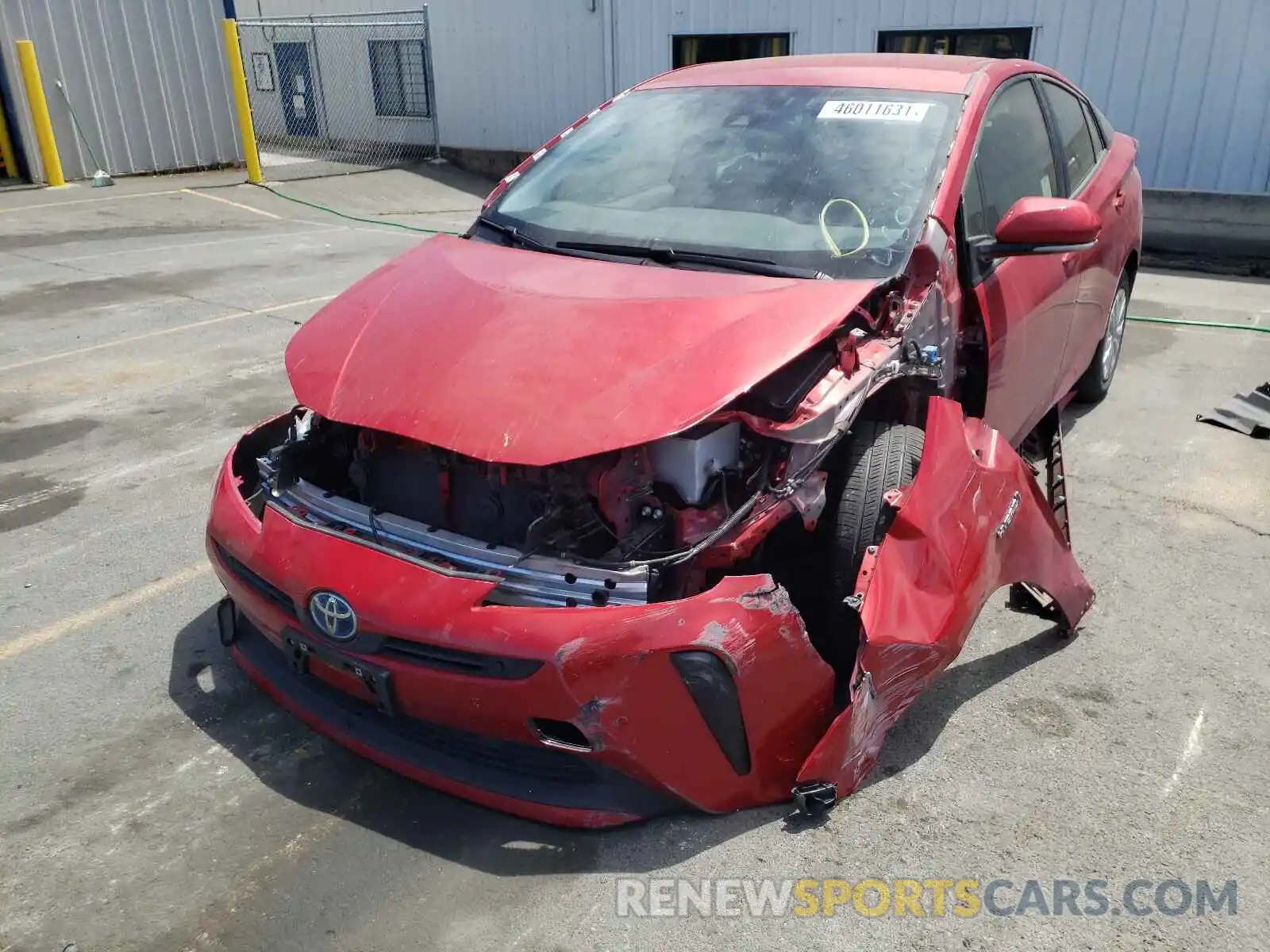 2 Photograph of a damaged car JTDKARFU8L3106851 TOYOTA PRIUS 2020