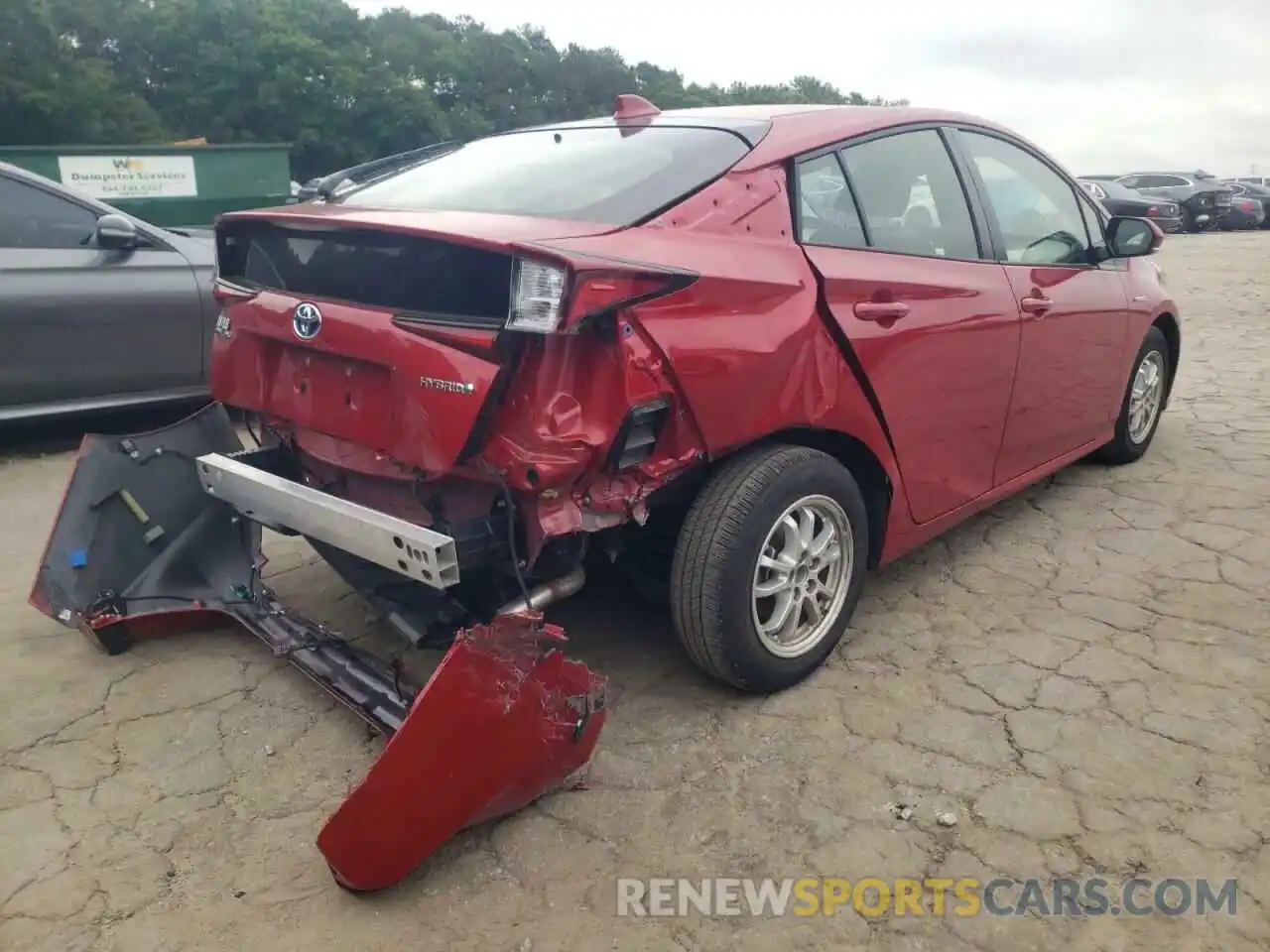 4 Photograph of a damaged car JTDKARFU8L3107210 TOYOTA PRIUS 2020