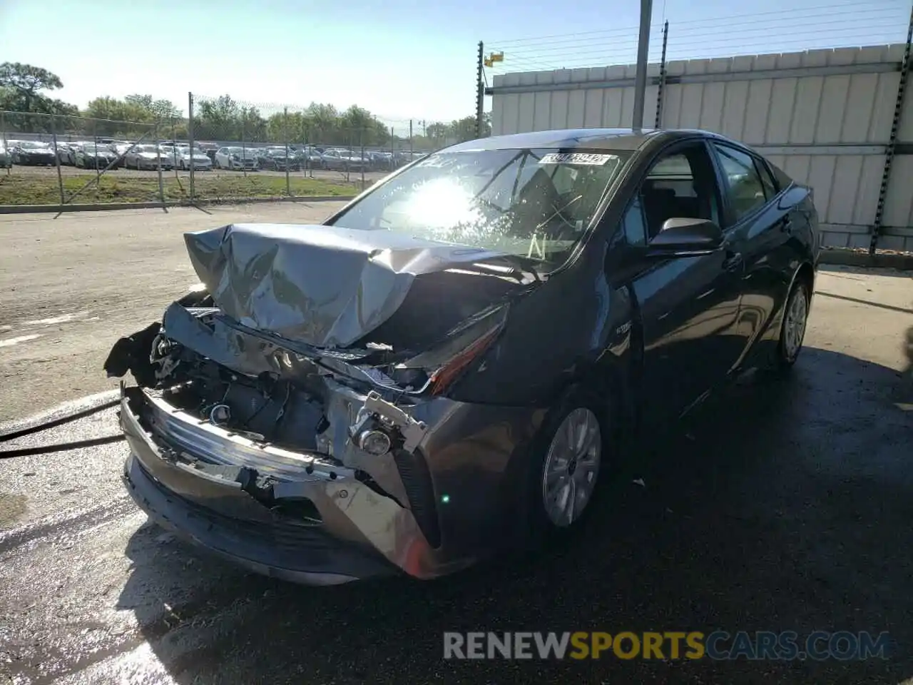 2 Photograph of a damaged car JTDKARFU8L3108986 TOYOTA PRIUS 2020