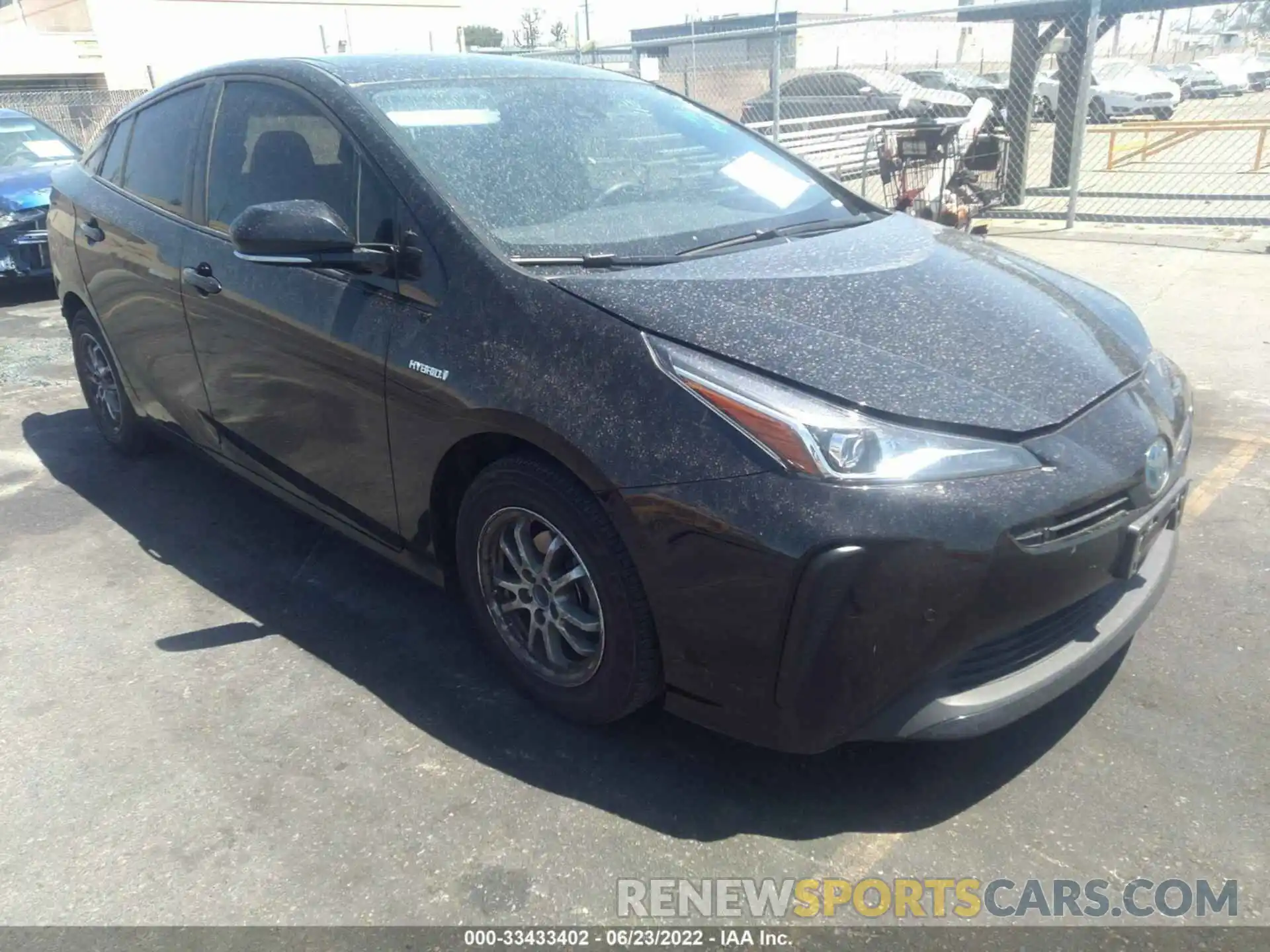 1 Photograph of a damaged car JTDKARFU8L3109166 TOYOTA PRIUS 2020