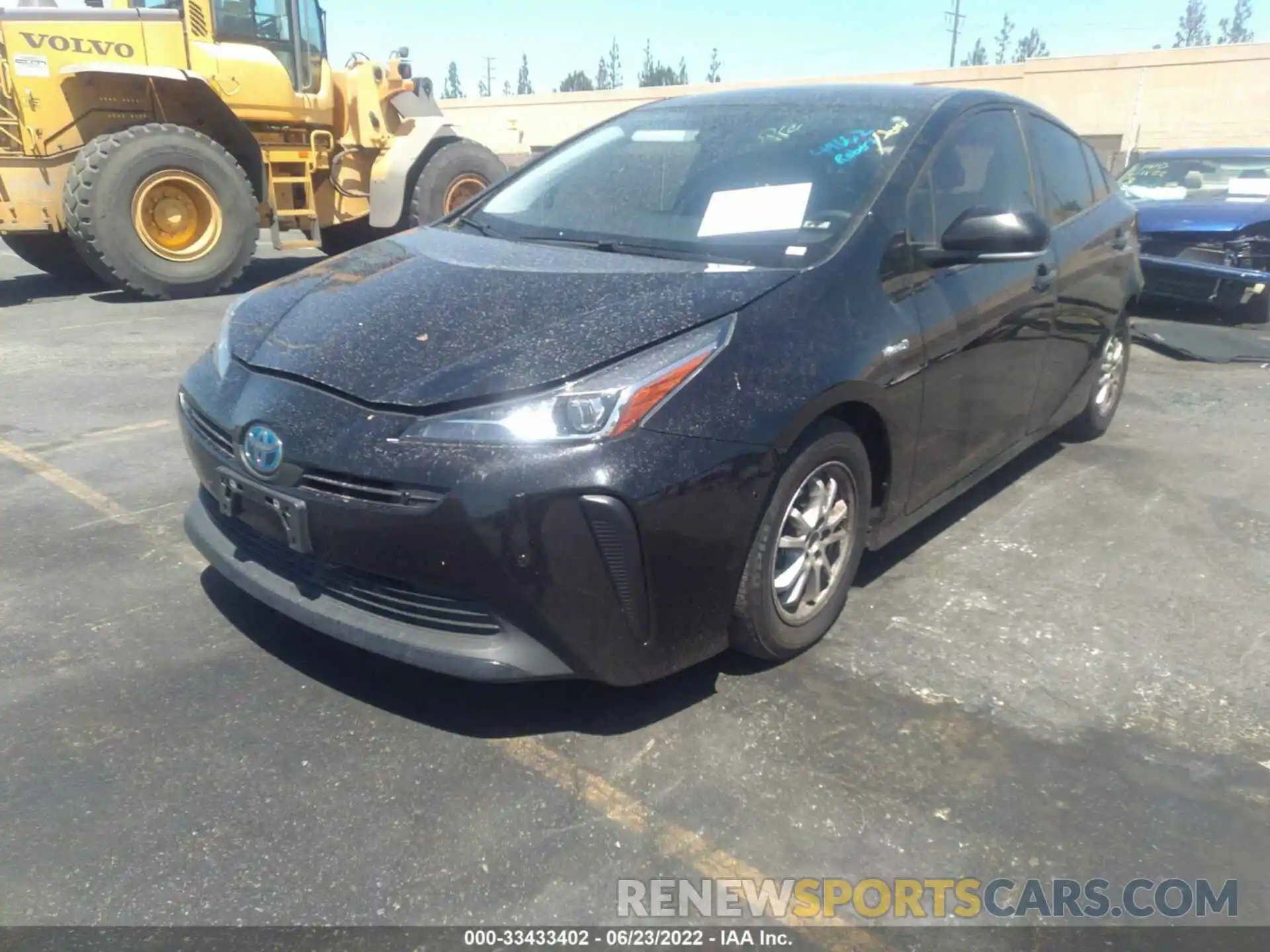 2 Photograph of a damaged car JTDKARFU8L3109166 TOYOTA PRIUS 2020