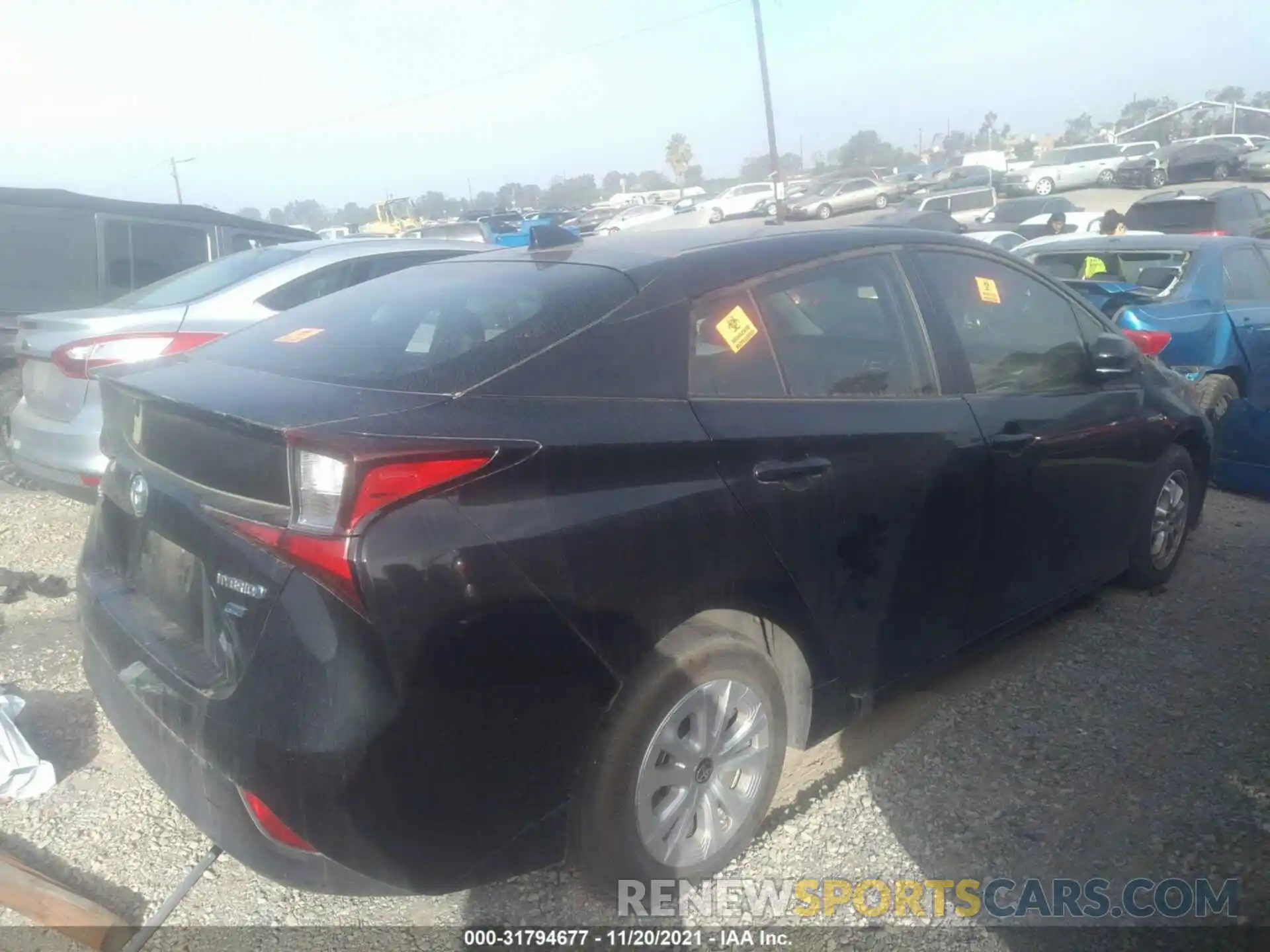 4 Photograph of a damaged car JTDKARFU8L3111595 TOYOTA PRIUS 2020