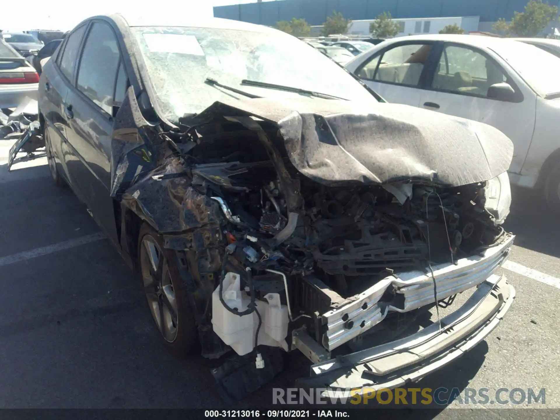 1 Photograph of a damaged car JTDKARFU8L3111905 TOYOTA PRIUS 2020