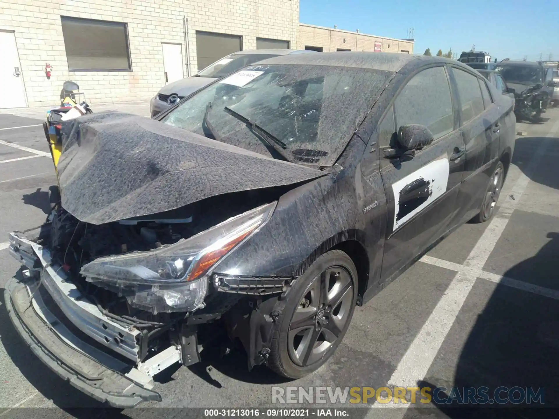 2 Photograph of a damaged car JTDKARFU8L3111905 TOYOTA PRIUS 2020