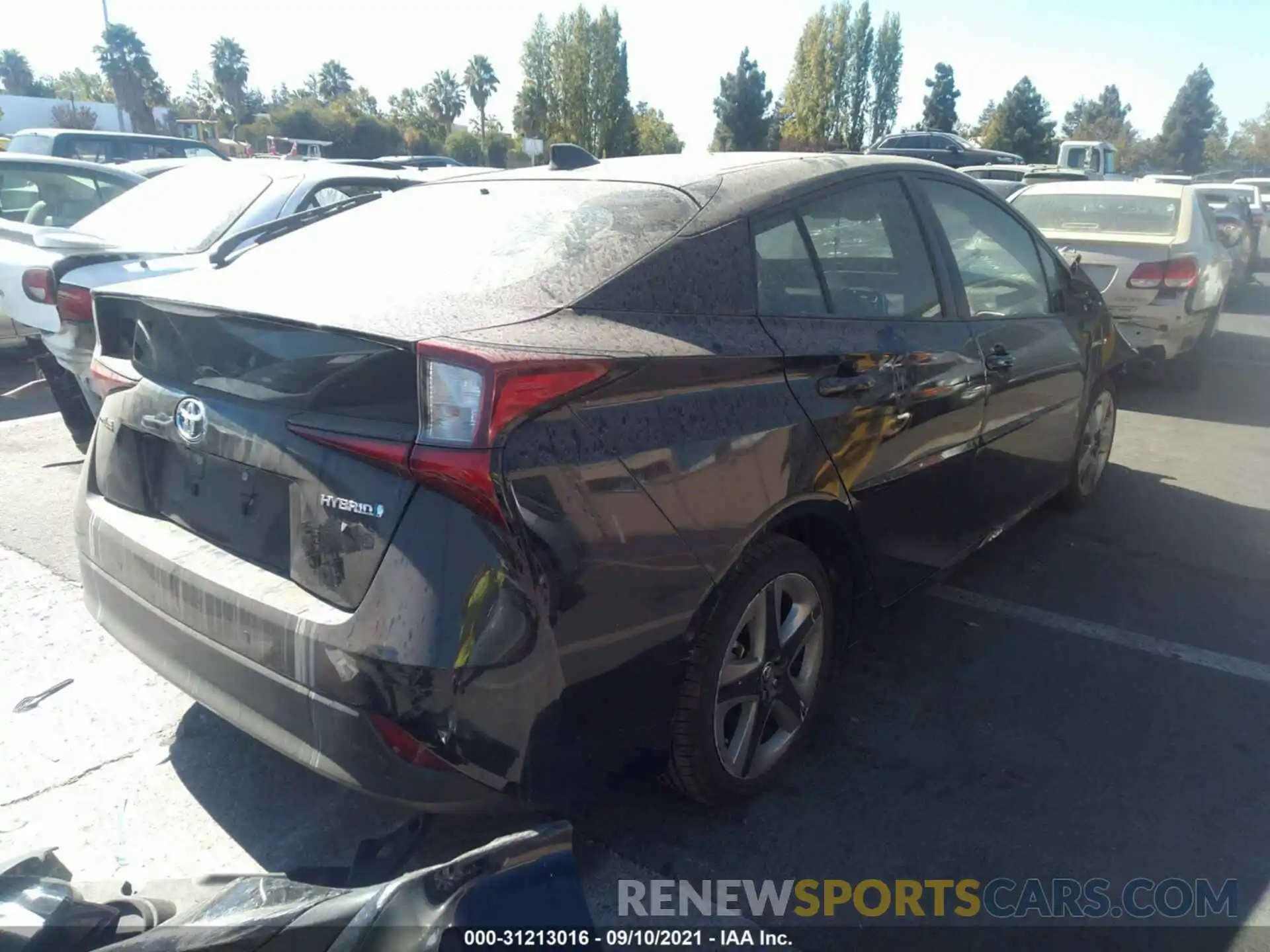 4 Photograph of a damaged car JTDKARFU8L3111905 TOYOTA PRIUS 2020