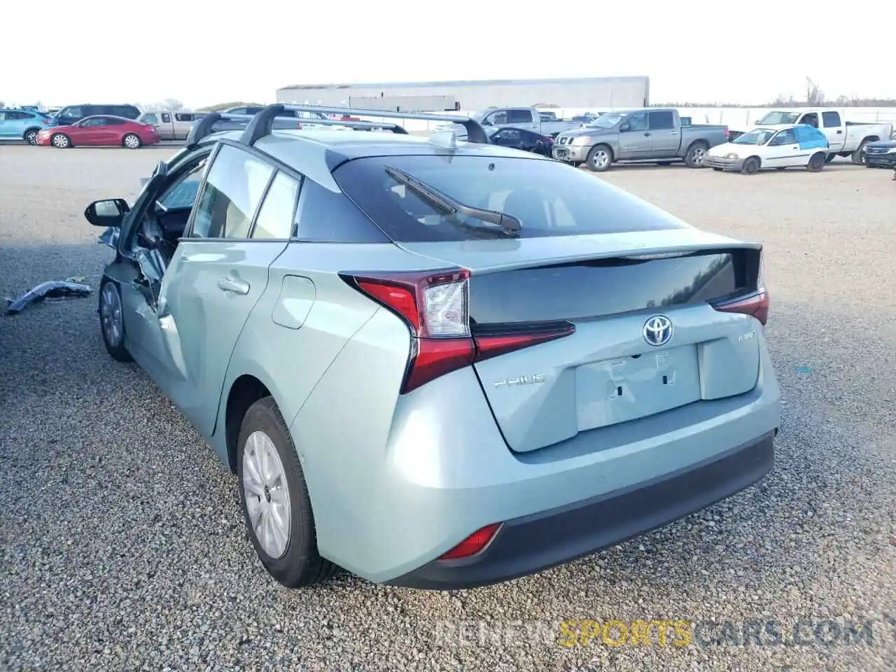 3 Photograph of a damaged car JTDKARFU8L3112374 TOYOTA PRIUS 2020