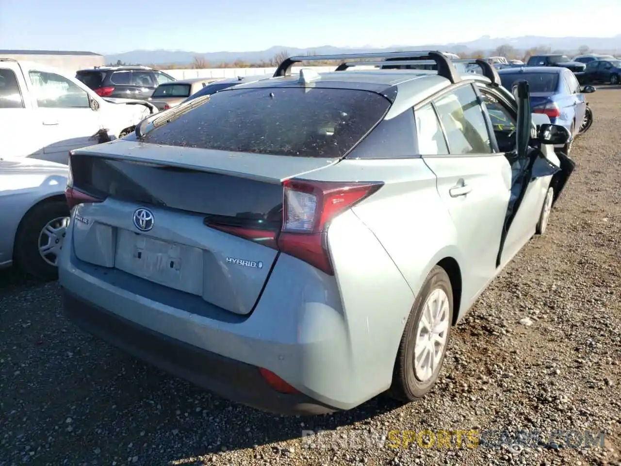 4 Photograph of a damaged car JTDKARFU8L3112374 TOYOTA PRIUS 2020