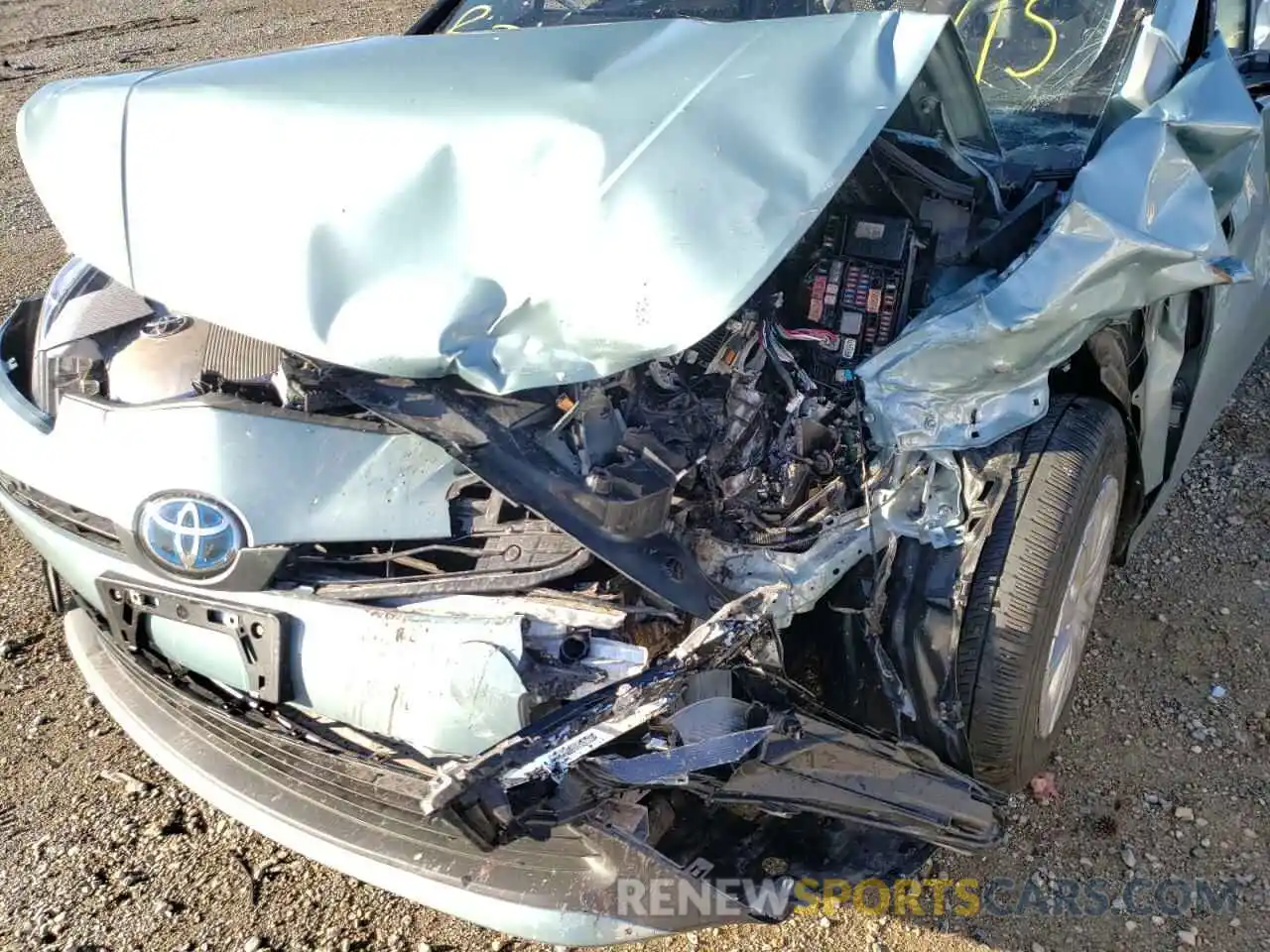 9 Photograph of a damaged car JTDKARFU8L3112374 TOYOTA PRIUS 2020