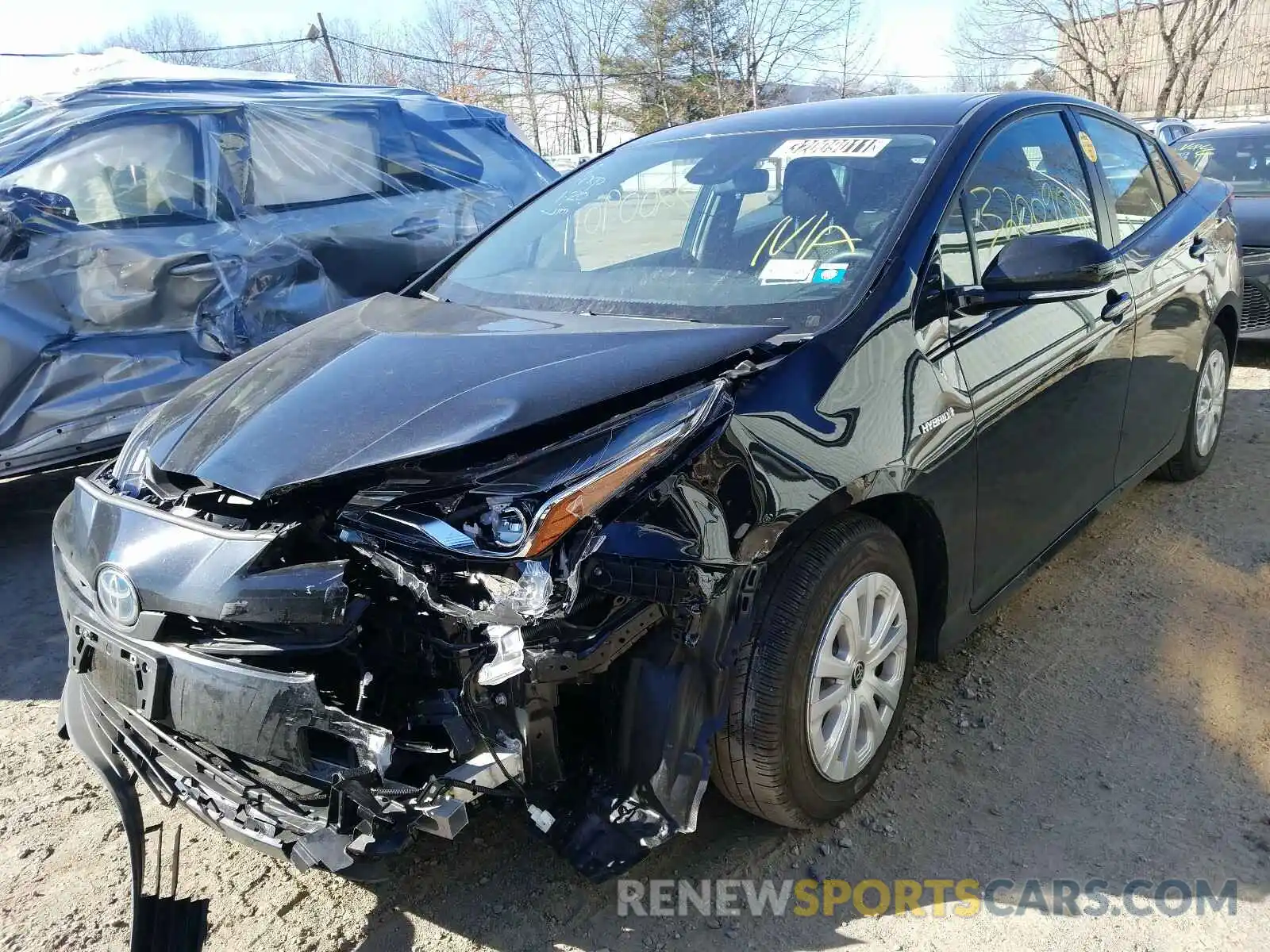 2 Photograph of a damaged car JTDKARFU8L3114061 TOYOTA PRIUS 2020