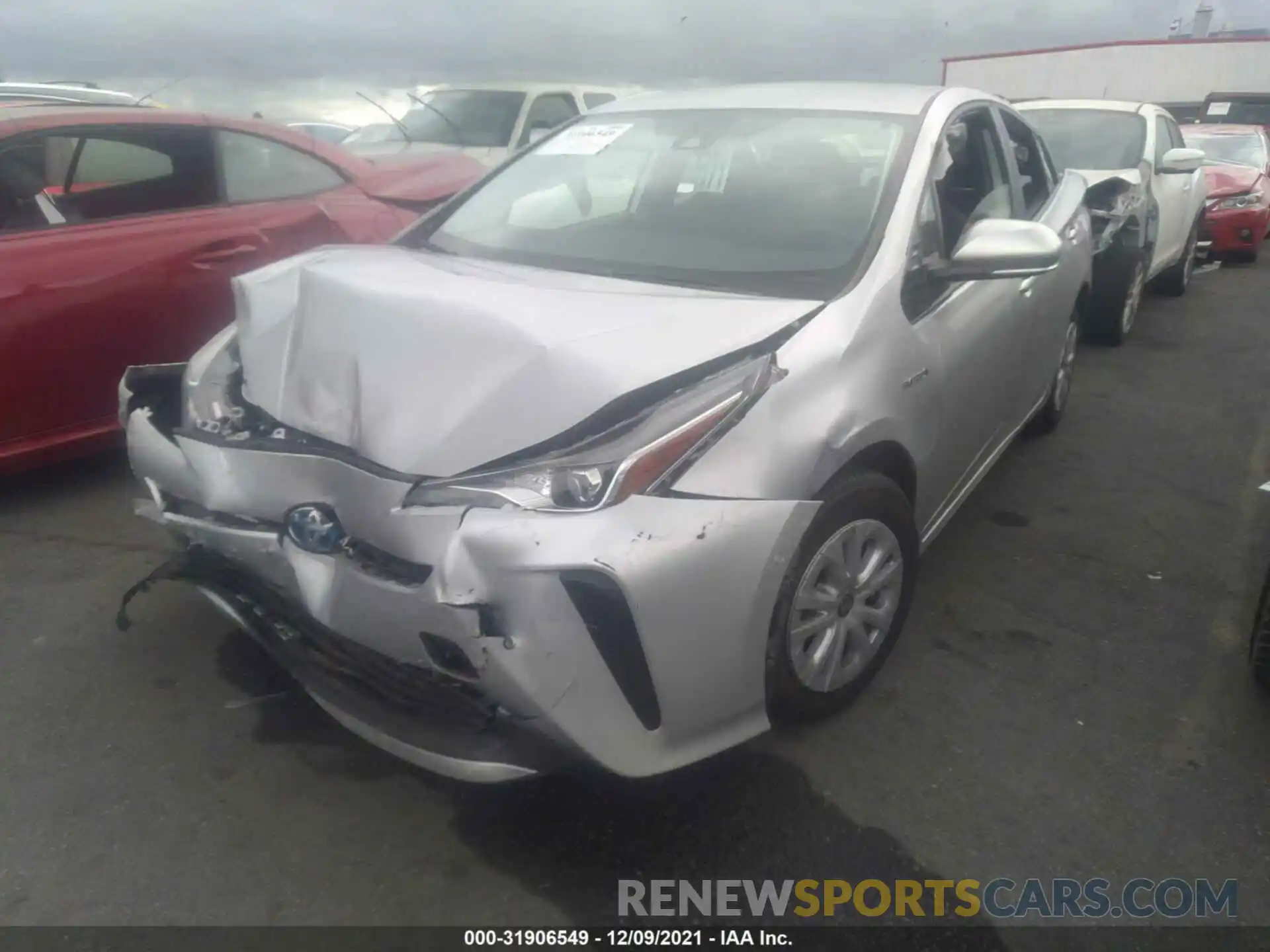 2 Photograph of a damaged car JTDKARFU8L3115372 TOYOTA PRIUS 2020