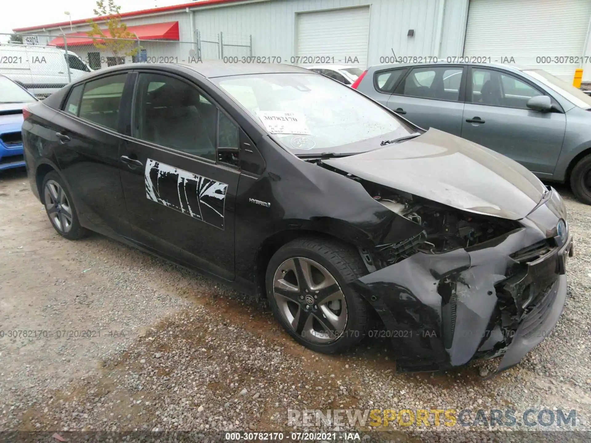 1 Photograph of a damaged car JTDKARFU8L3115856 TOYOTA PRIUS 2020