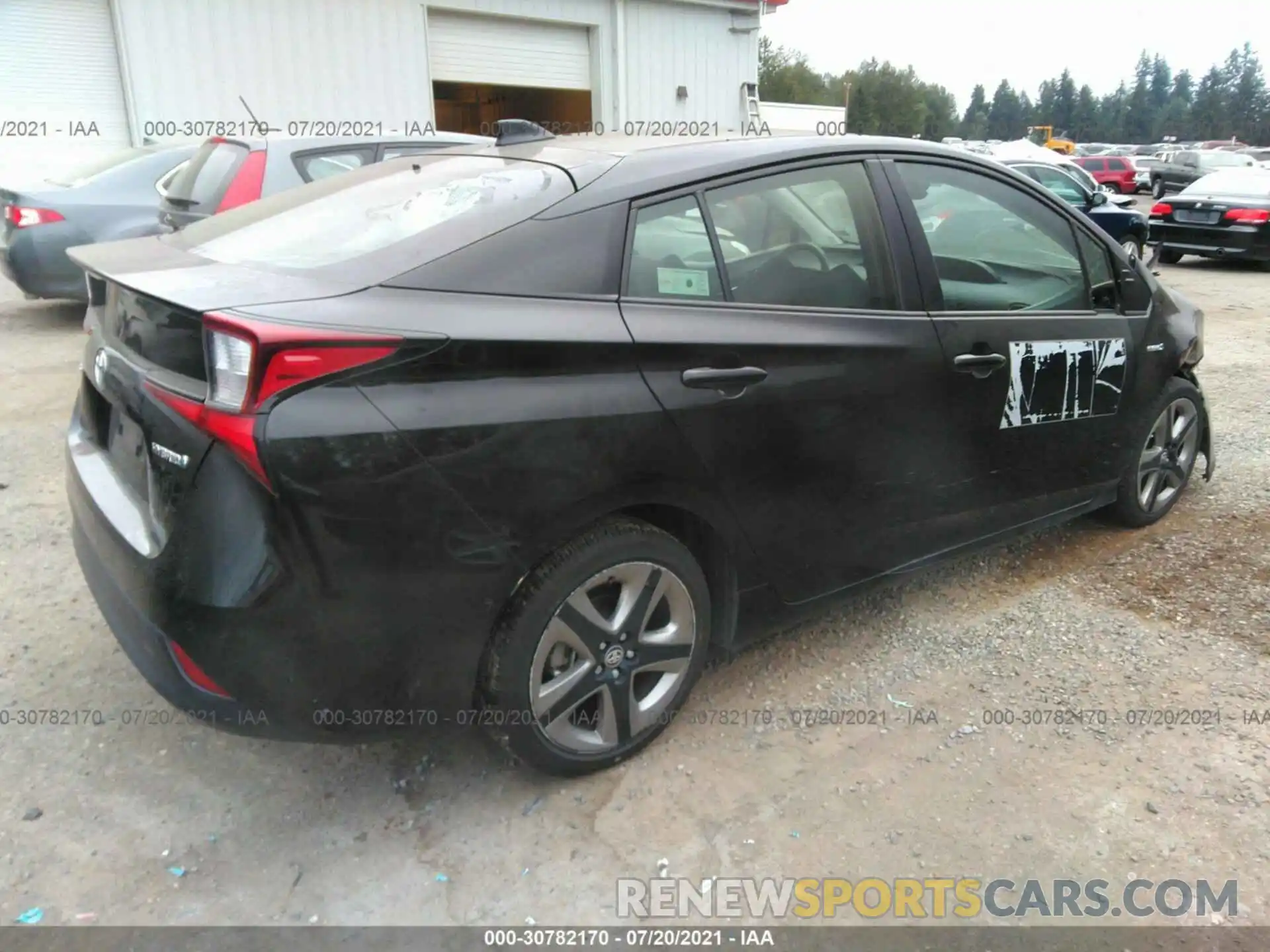 4 Photograph of a damaged car JTDKARFU8L3115856 TOYOTA PRIUS 2020