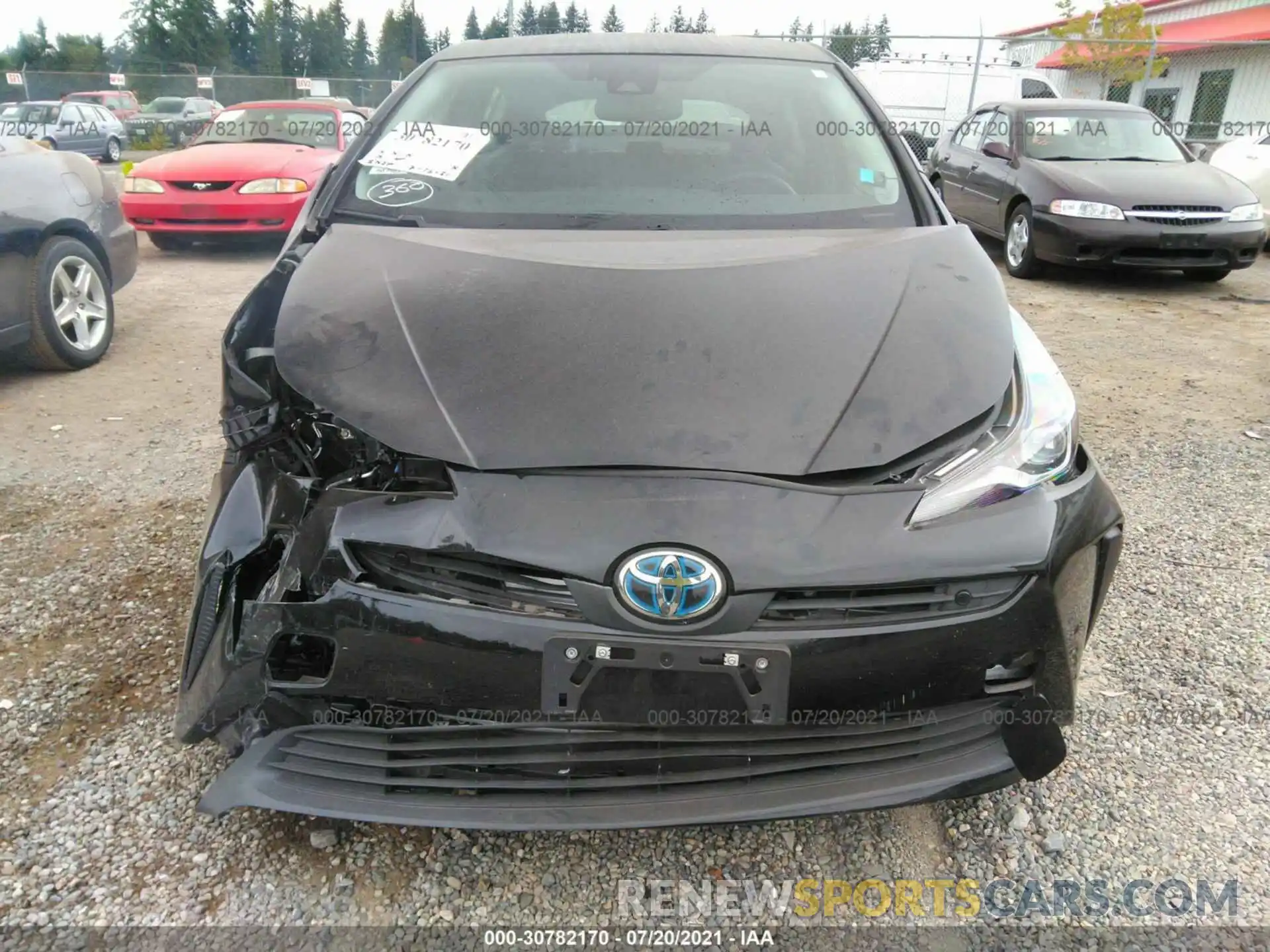 6 Photograph of a damaged car JTDKARFU8L3115856 TOYOTA PRIUS 2020