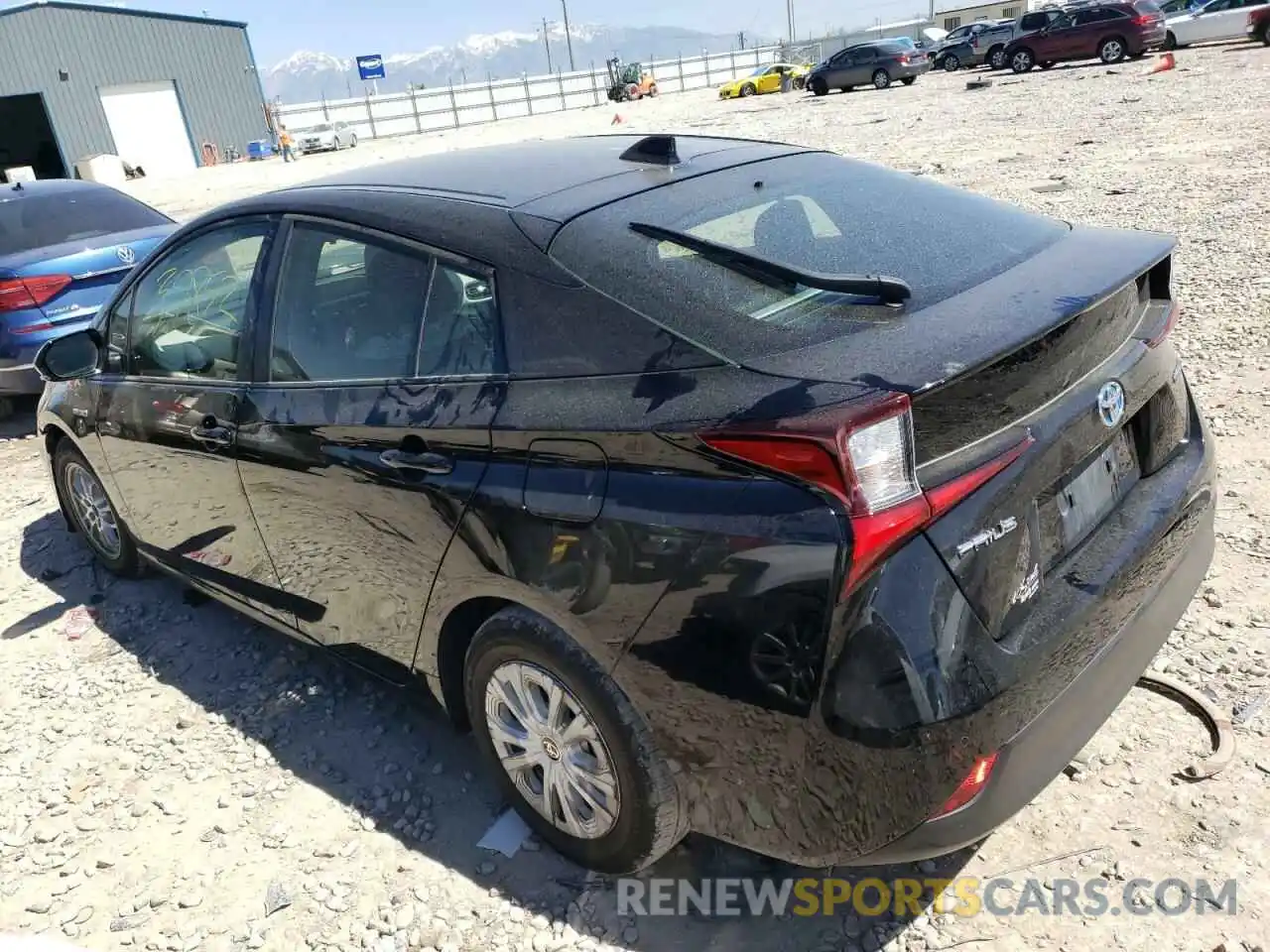 3 Photograph of a damaged car JTDKARFU8L3116456 TOYOTA PRIUS 2020