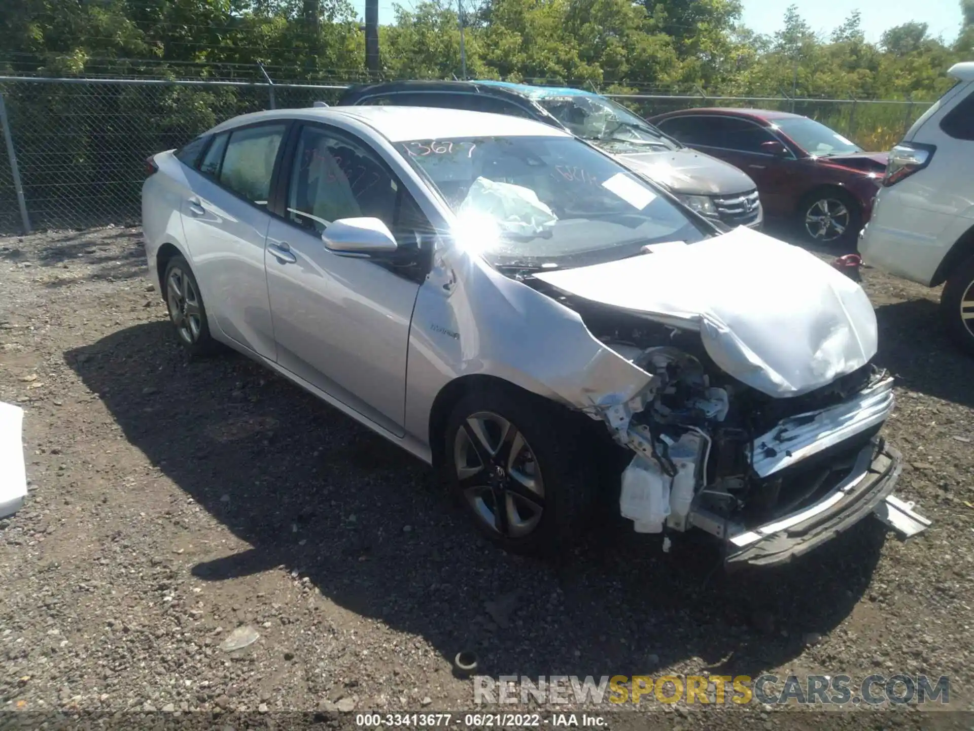 1 Photograph of a damaged car JTDKARFU8L3117896 TOYOTA PRIUS 2020