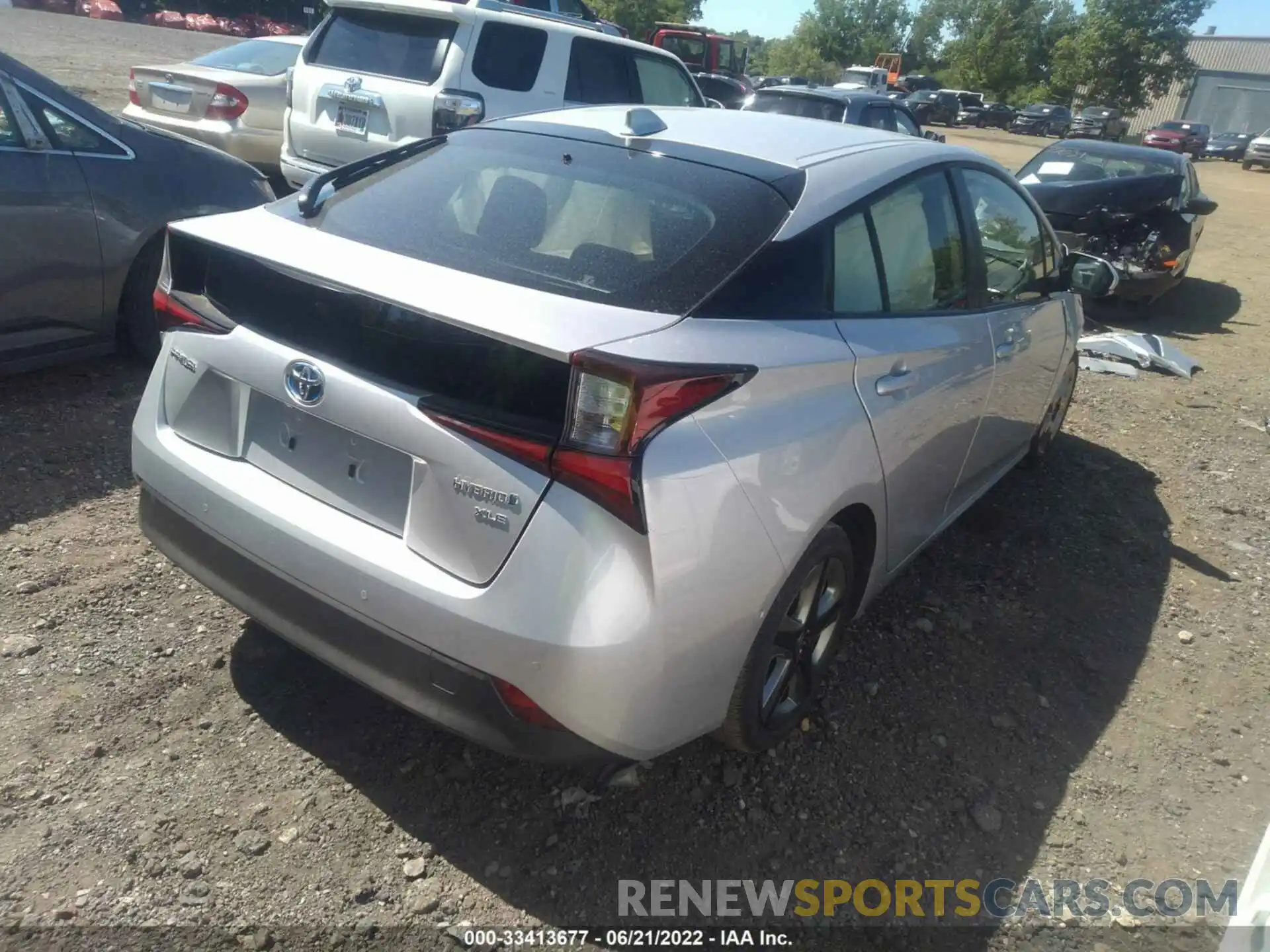 4 Photograph of a damaged car JTDKARFU8L3117896 TOYOTA PRIUS 2020