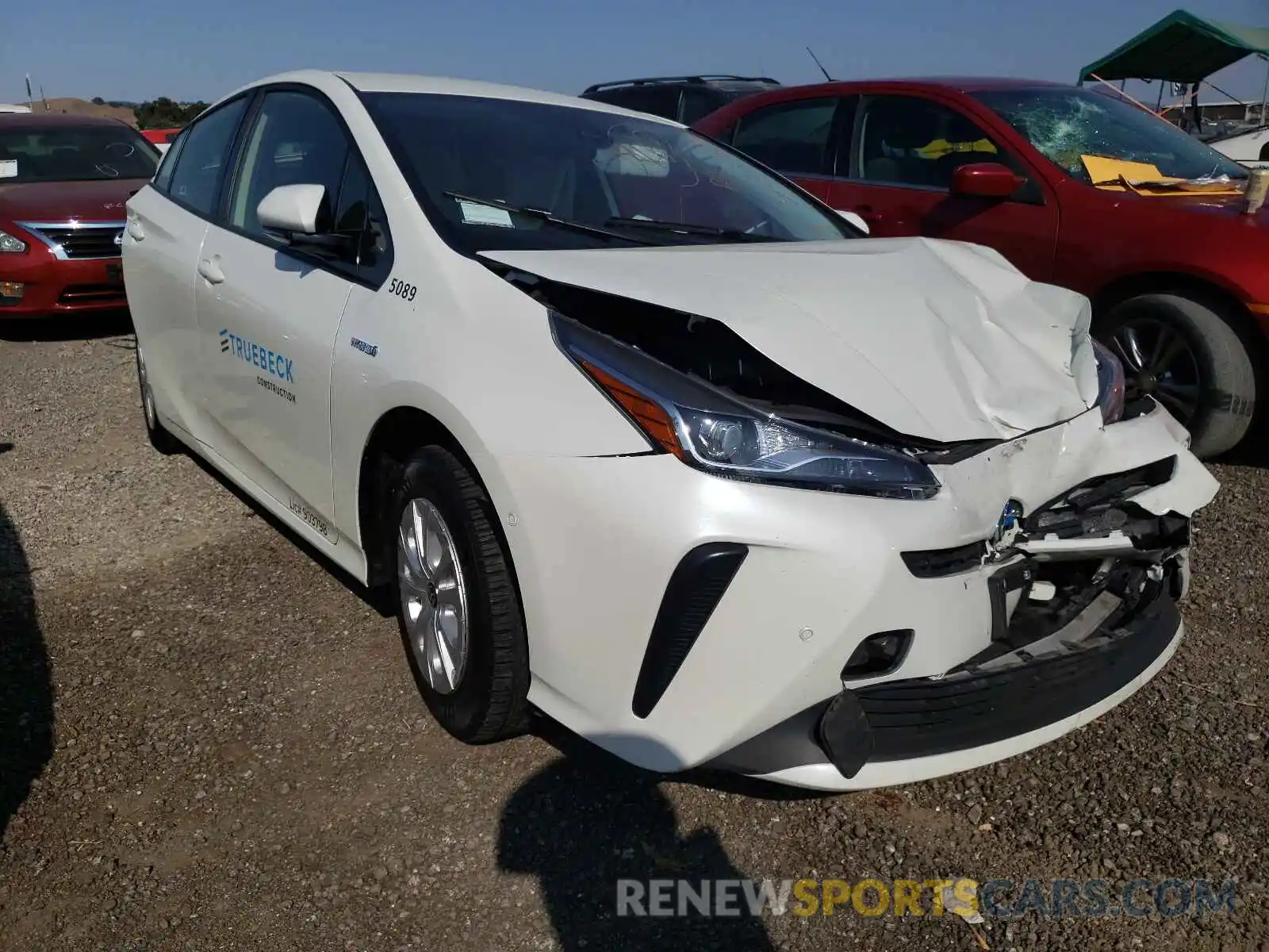 1 Photograph of a damaged car JTDKARFU8L3125089 TOYOTA PRIUS 2020