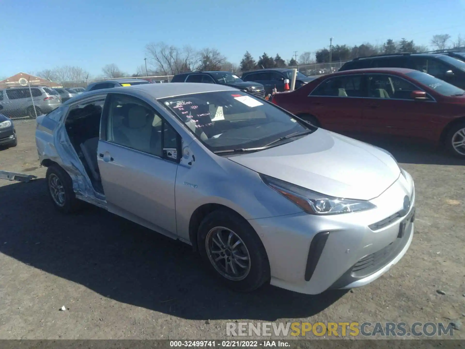 1 Photograph of a damaged car JTDKARFU9L3104218 TOYOTA PRIUS 2020