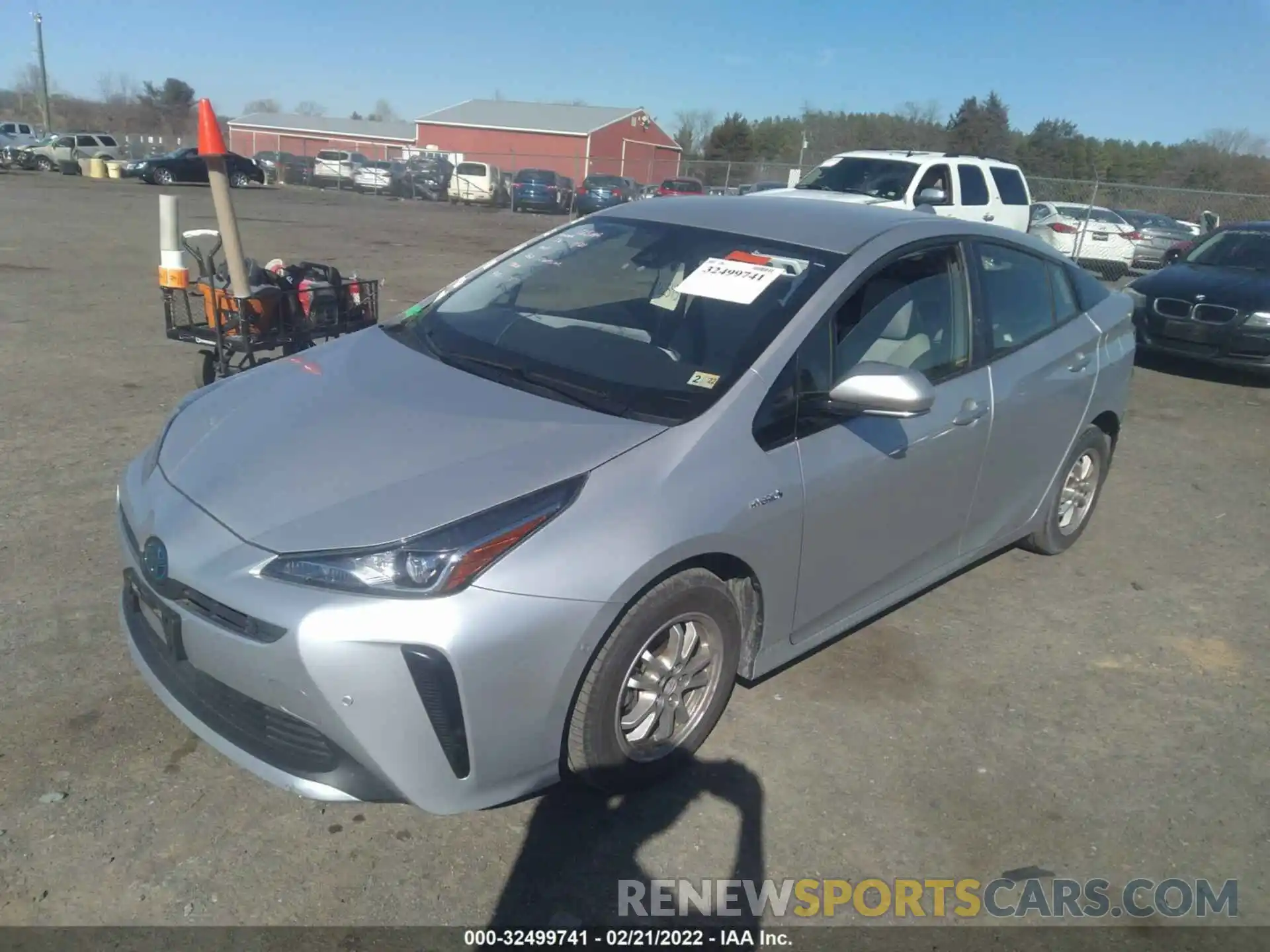 2 Photograph of a damaged car JTDKARFU9L3104218 TOYOTA PRIUS 2020