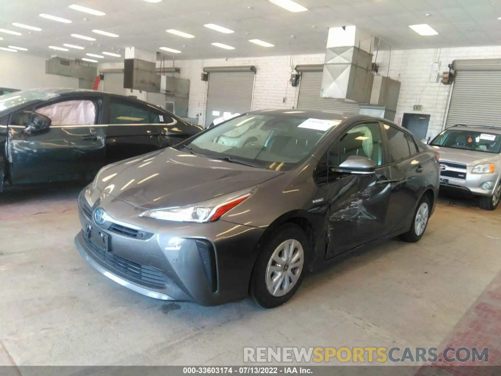 2 Photograph of a damaged car JTDKARFU9L3105675 TOYOTA PRIUS 2020