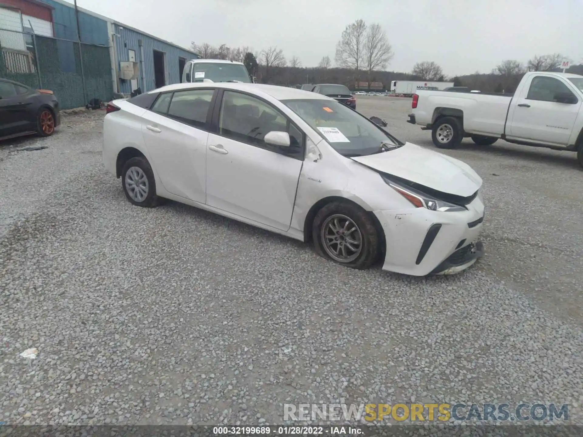 1 Photograph of a damaged car JTDKARFU9L3106180 TOYOTA PRIUS 2020