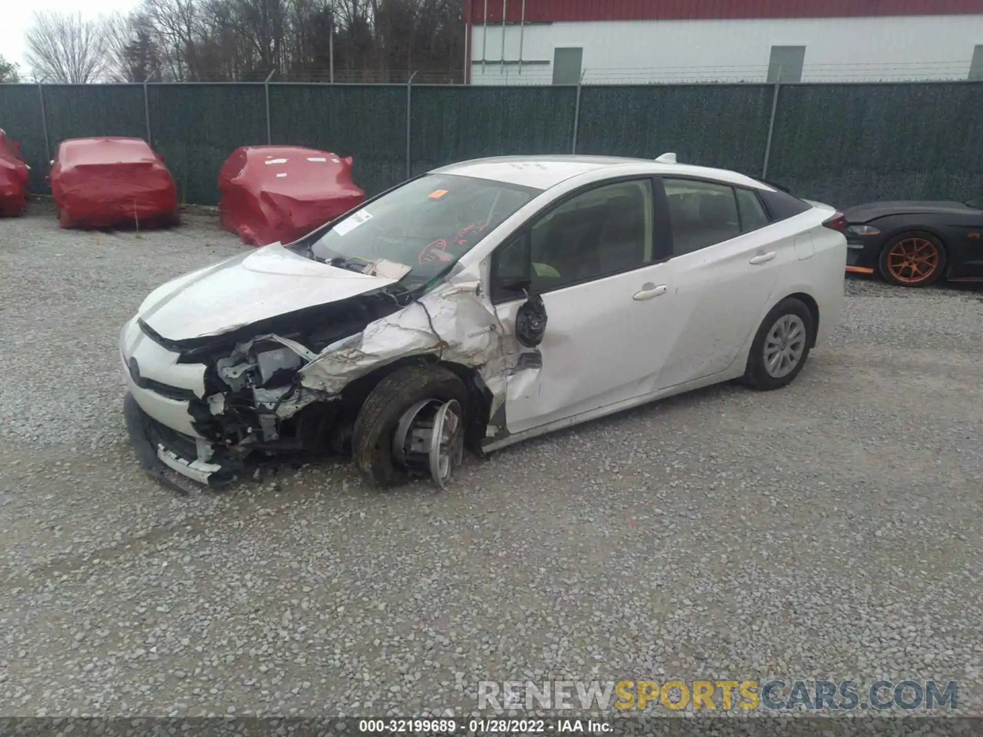 2 Photograph of a damaged car JTDKARFU9L3106180 TOYOTA PRIUS 2020