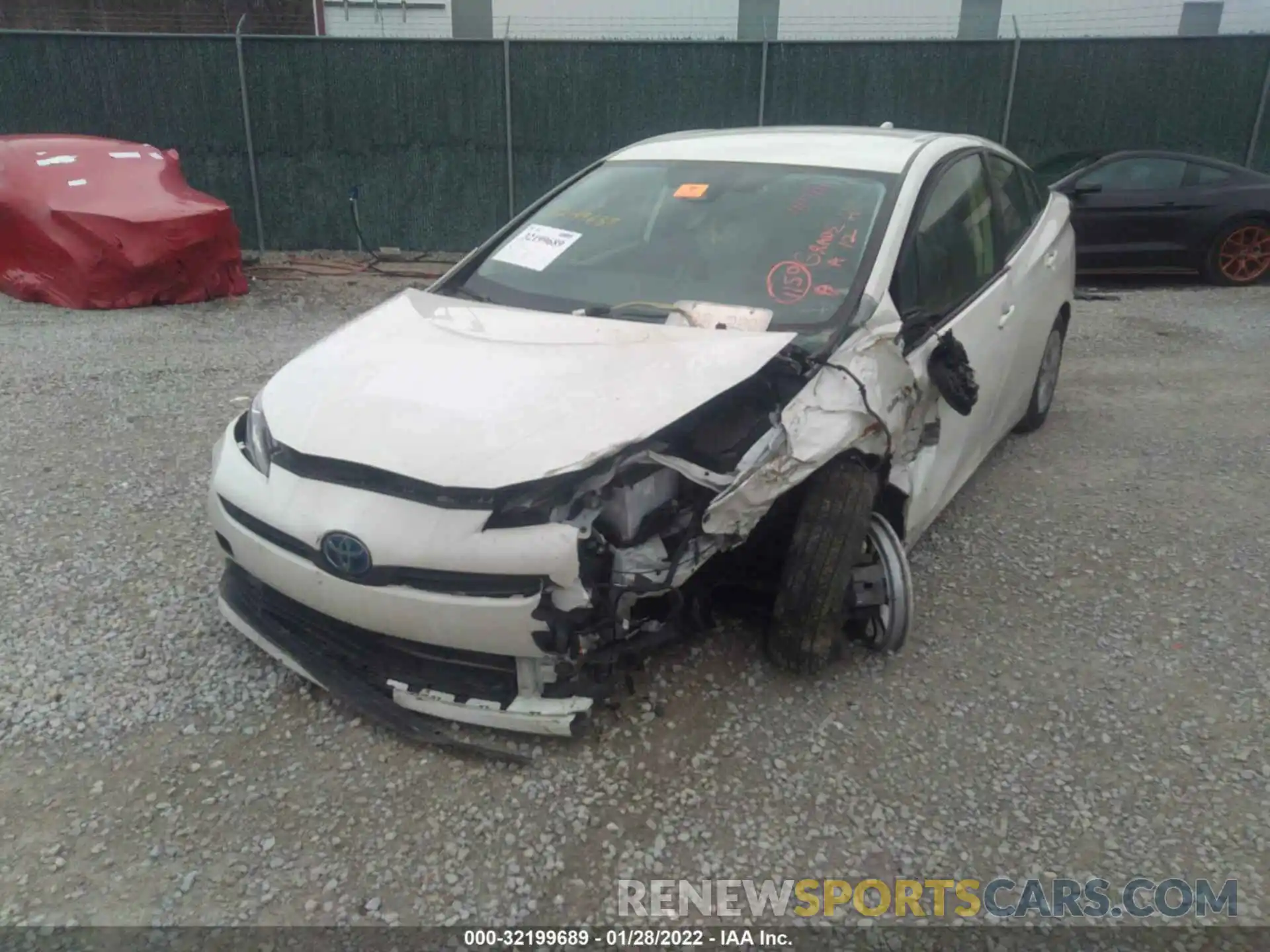 6 Photograph of a damaged car JTDKARFU9L3106180 TOYOTA PRIUS 2020