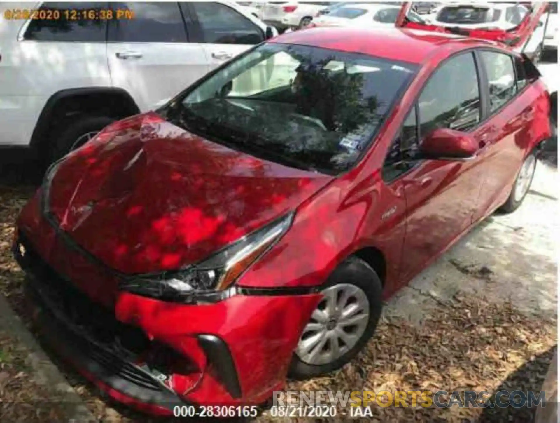 2 Photograph of a damaged car JTDKARFU9L3106924 TOYOTA PRIUS 2020