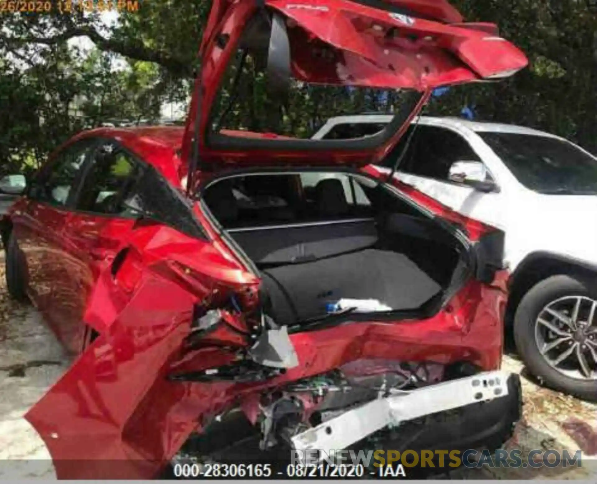 6 Фотография поврежденного автомобиля JTDKARFU9L3106924 TOYOTA PRIUS 2020