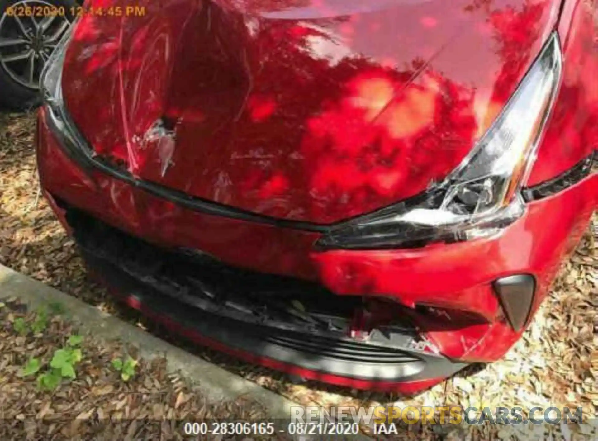 8 Фотография поврежденного автомобиля JTDKARFU9L3106924 TOYOTA PRIUS 2020