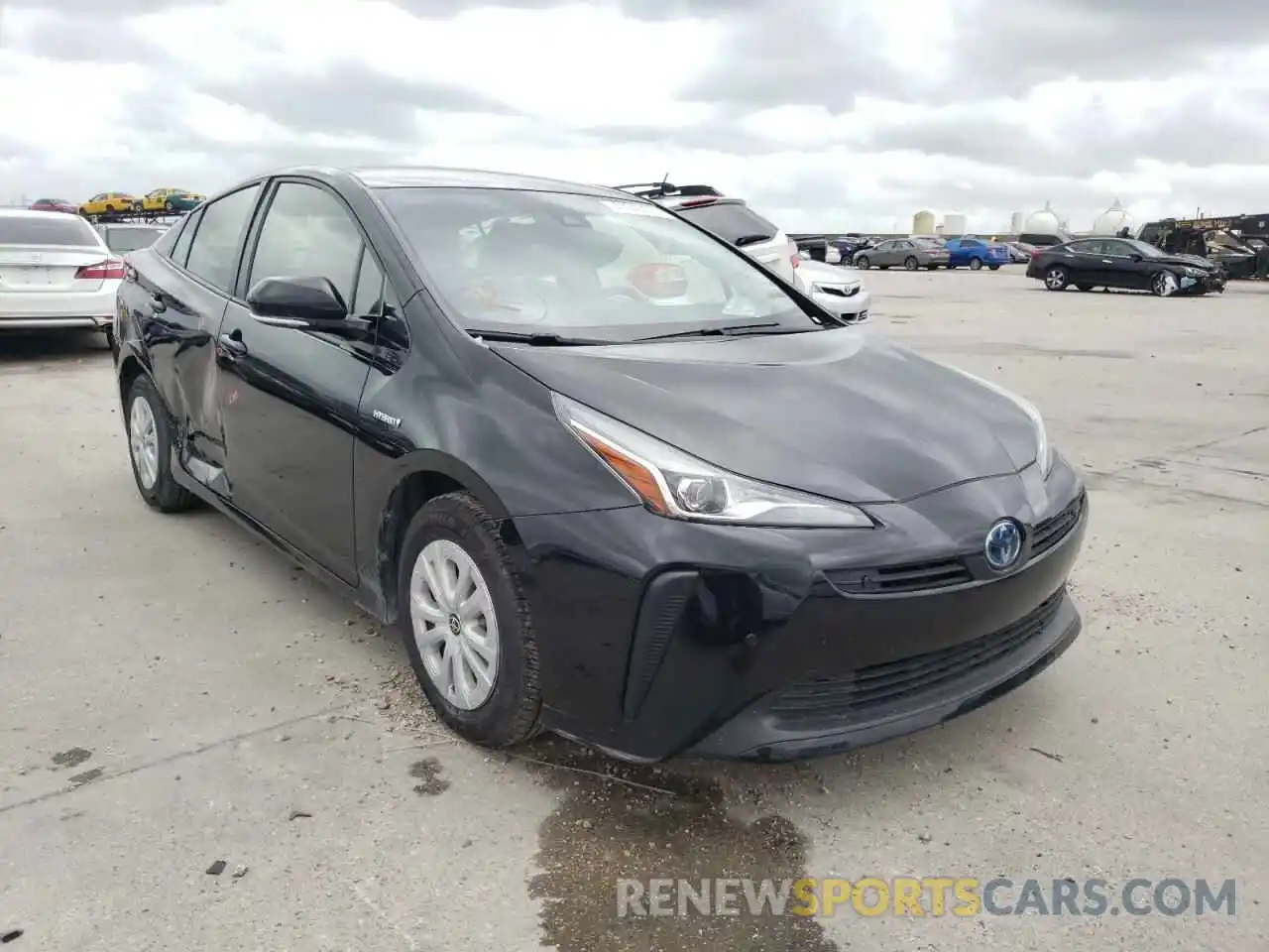 1 Photograph of a damaged car JTDKARFU9L3107037 TOYOTA PRIUS 2020