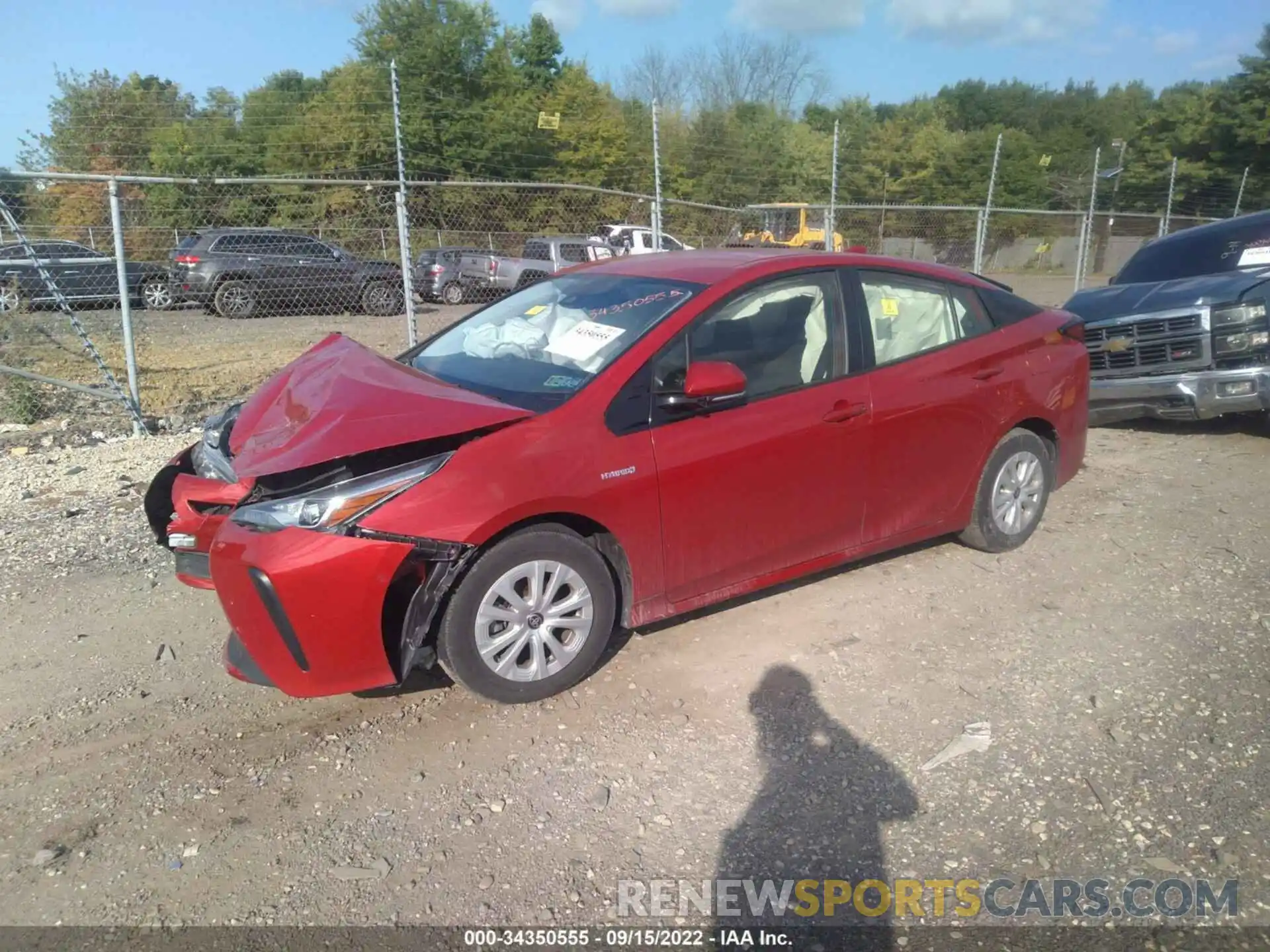 2 Photograph of a damaged car JTDKARFU9L3107104 TOYOTA PRIUS 2020