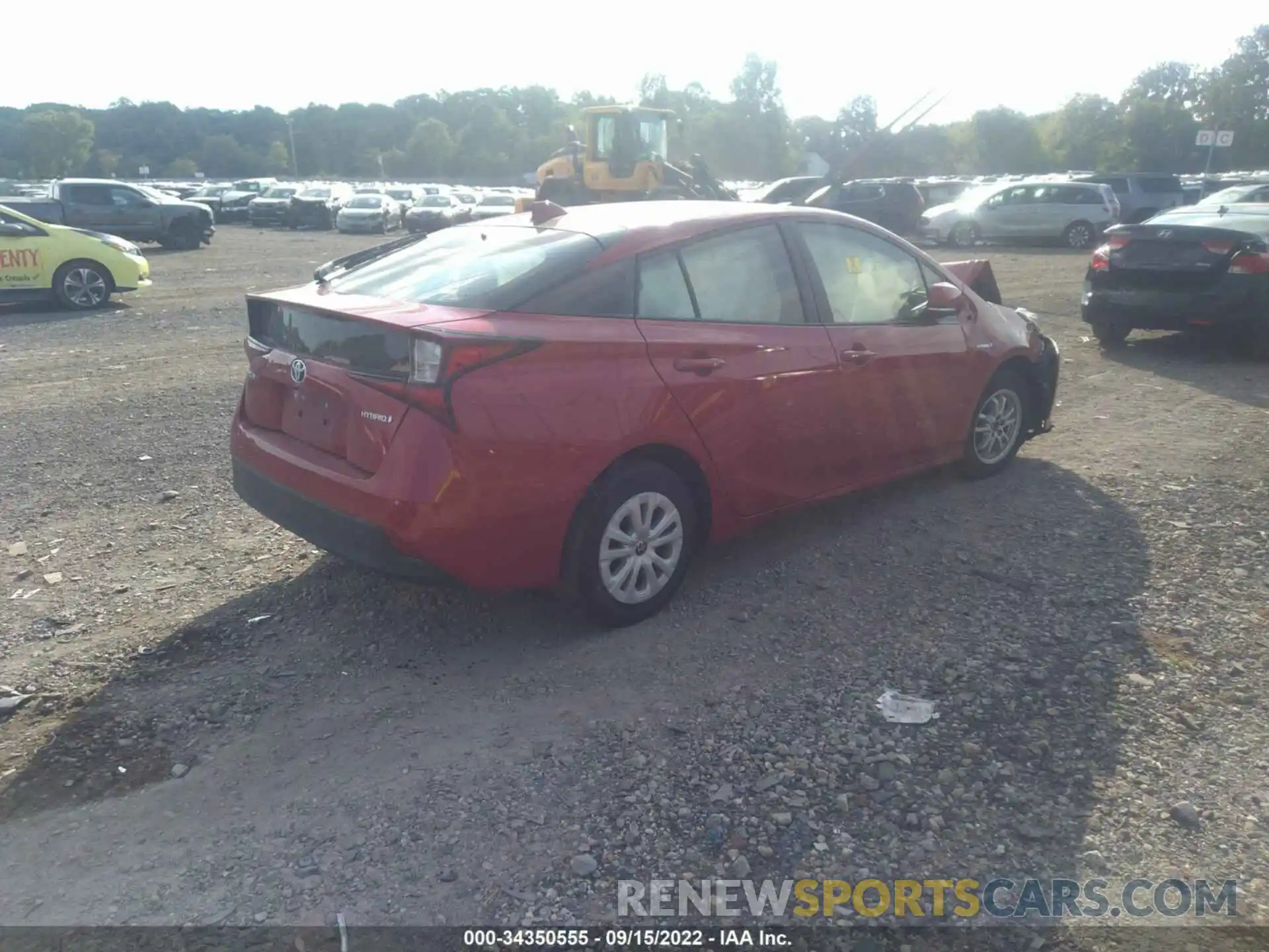 4 Photograph of a damaged car JTDKARFU9L3107104 TOYOTA PRIUS 2020