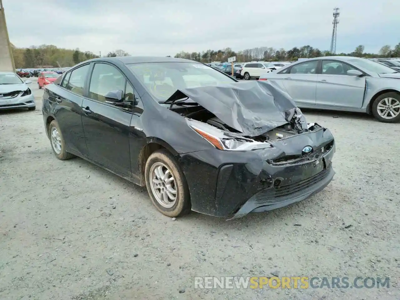 1 Photograph of a damaged car JTDKARFU9L3107524 TOYOTA PRIUS 2020