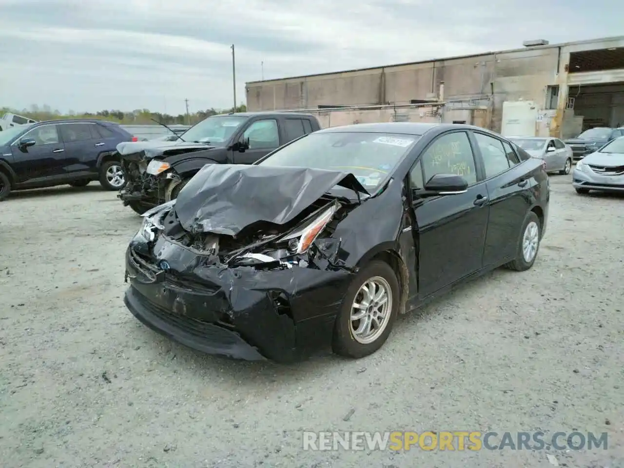 2 Photograph of a damaged car JTDKARFU9L3107524 TOYOTA PRIUS 2020