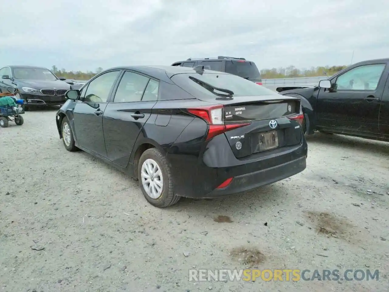 3 Photograph of a damaged car JTDKARFU9L3107524 TOYOTA PRIUS 2020