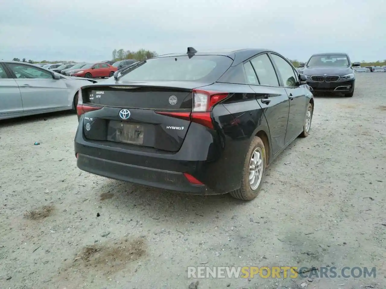 4 Photograph of a damaged car JTDKARFU9L3107524 TOYOTA PRIUS 2020