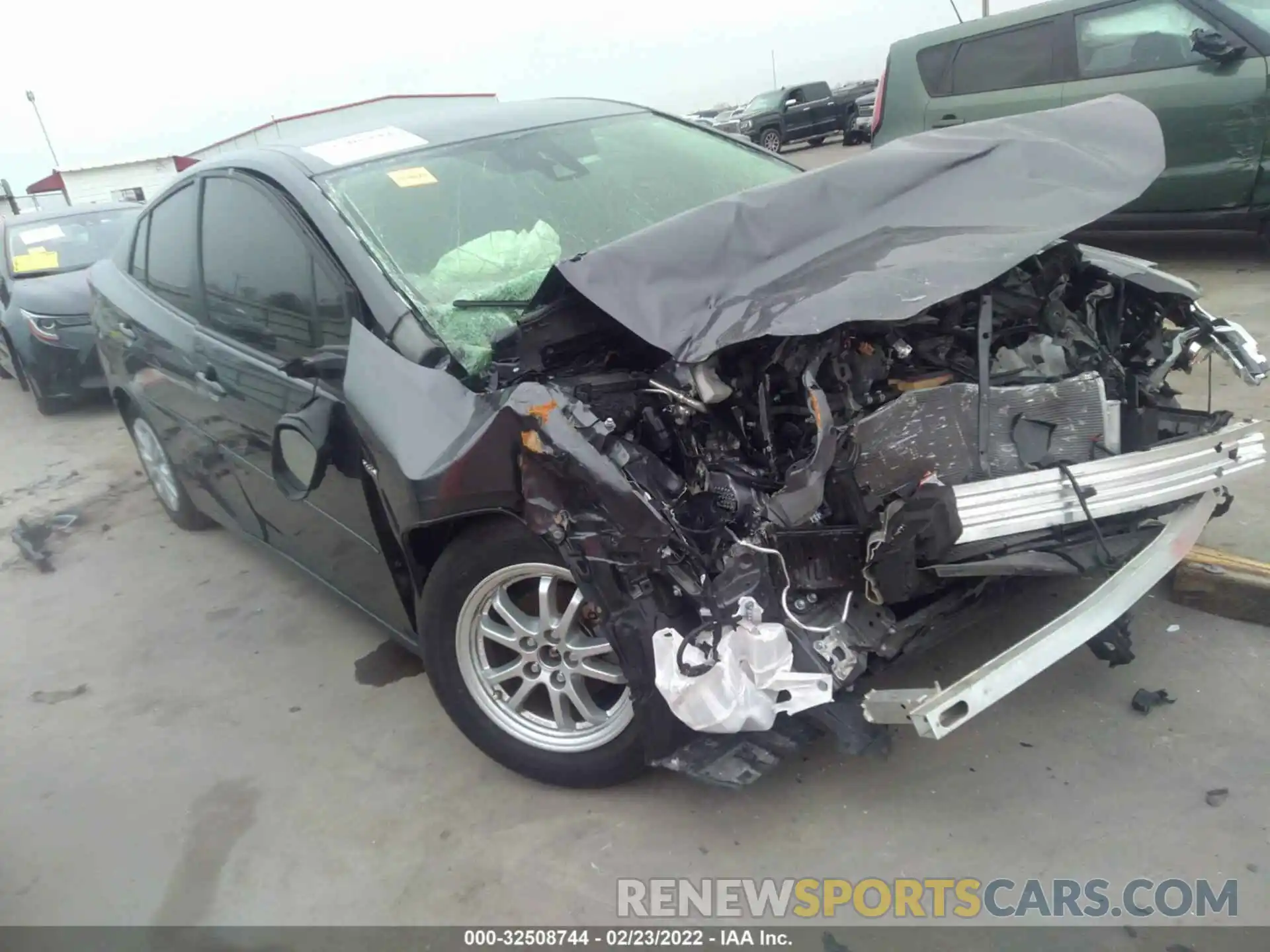 1 Photograph of a damaged car JTDKARFU9L3108141 TOYOTA PRIUS 2020